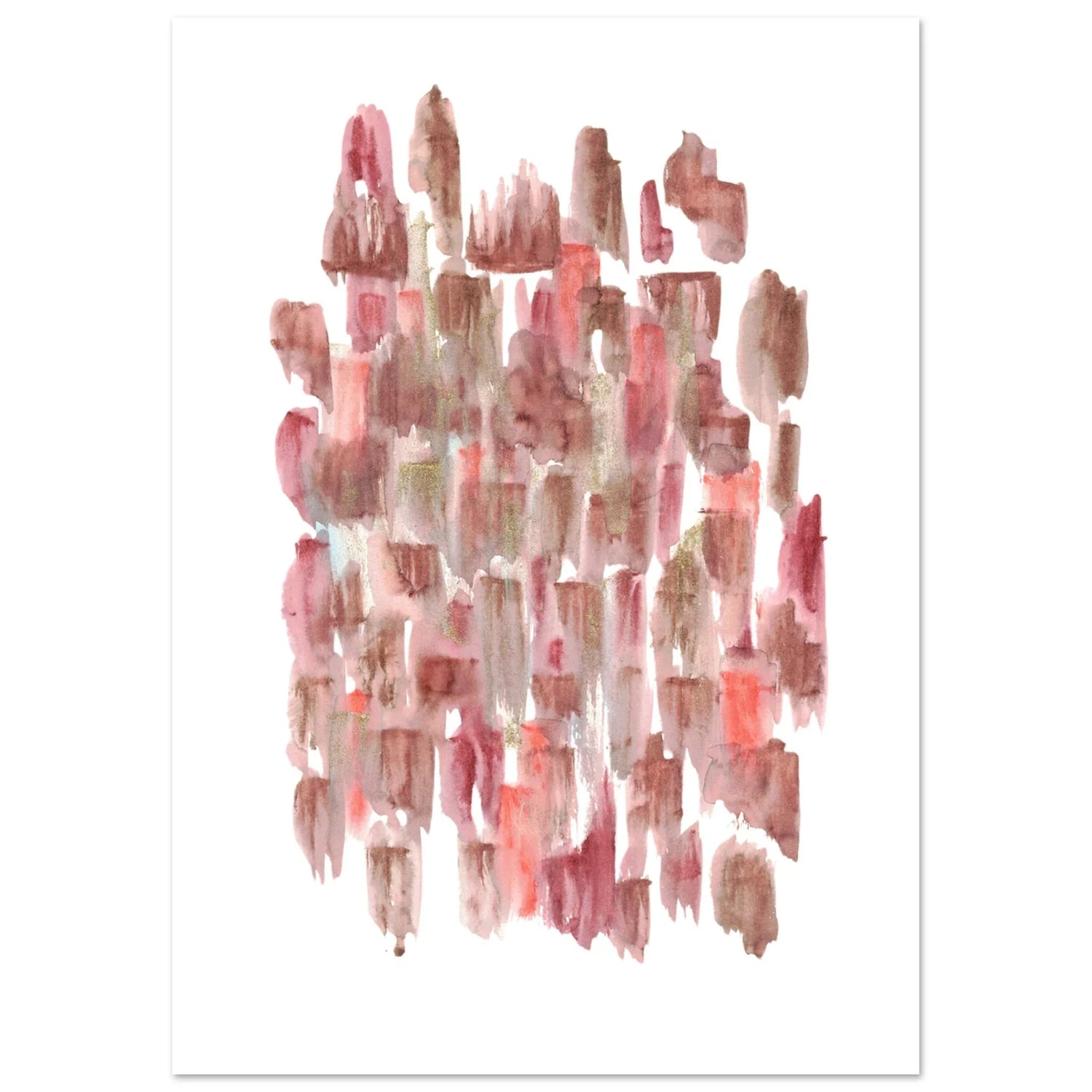 Affiche premium sur papier mat Terracotta Waves – Art mural de qualité supérieure - Laure Leprince - Artiste Peintre