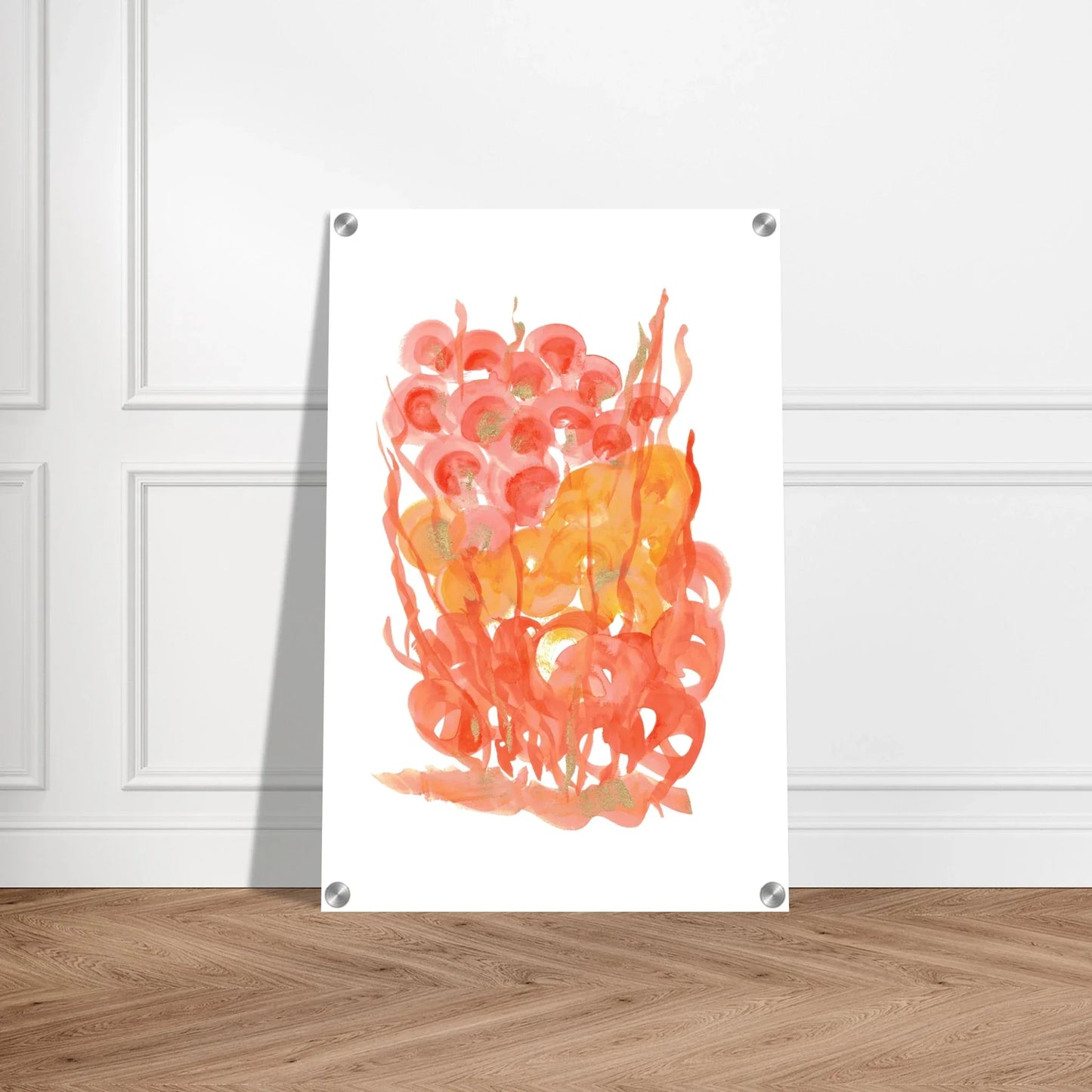 Impression sur acrylique brillante Sunrice Flora| Art contemporain par Laure Leprince - Laure Leprince - Artiste Peintre