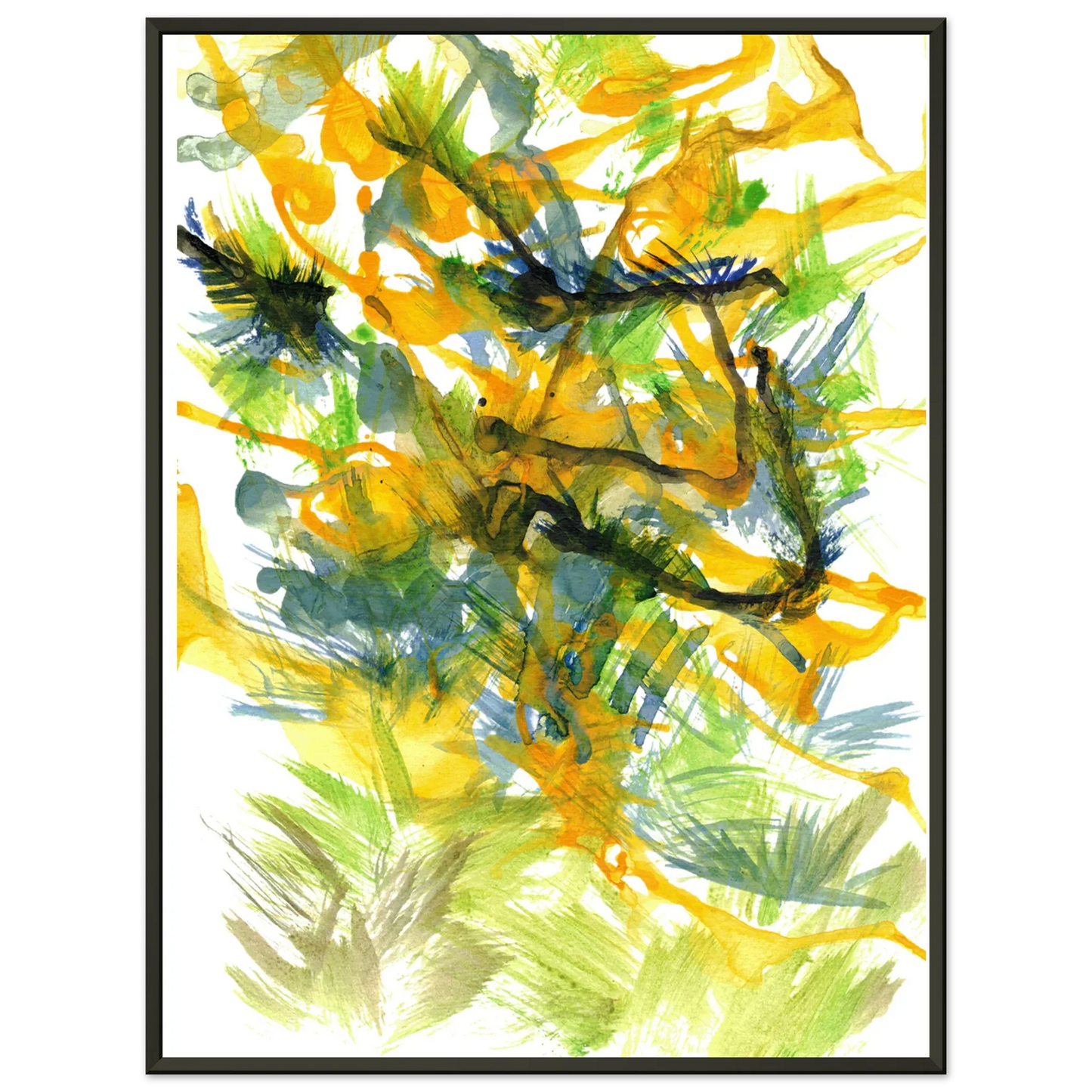 Classic Semi-Glossy Paper Metal Framed Poster Tempête Solaire - Laure Leprince - Artiste Peintre