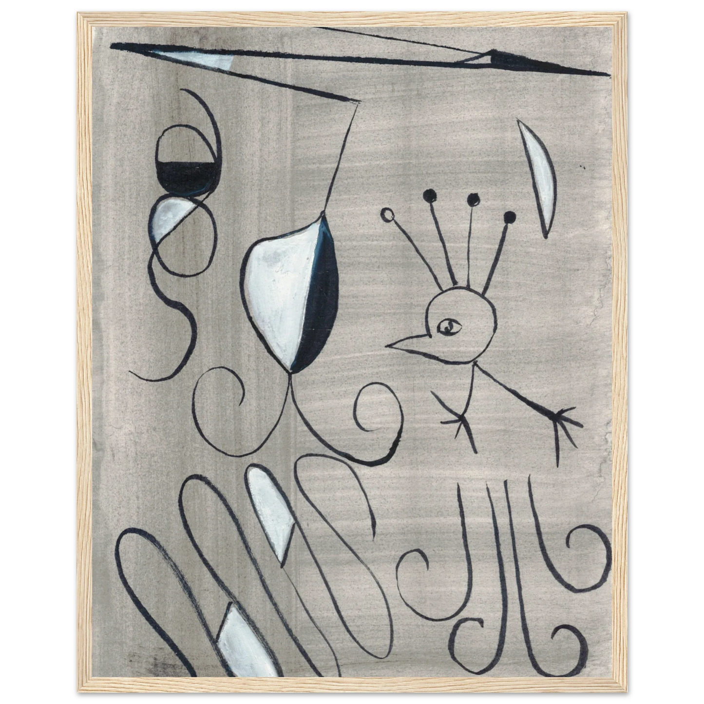 Affiche encadrée bois | Papier mat qualité musée | Aquarelle originale Laure Leprince - Laure Leprince - Artiste Peintre
