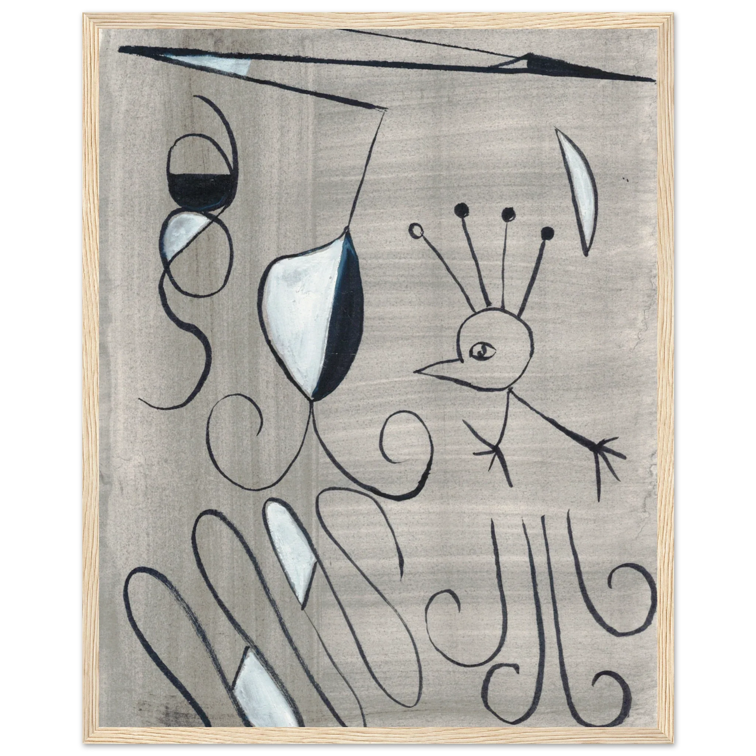 Affiche encadrée bois | Papier mat qualité musée | Aquarelle originale Laure Leprince - Laure Leprince - Artiste Peintre