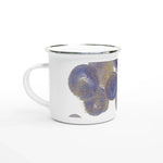 Mug en émail blanc 35 cl Sphères – Léger, vintage et résistant - Laure Leprince - Artiste Peintre