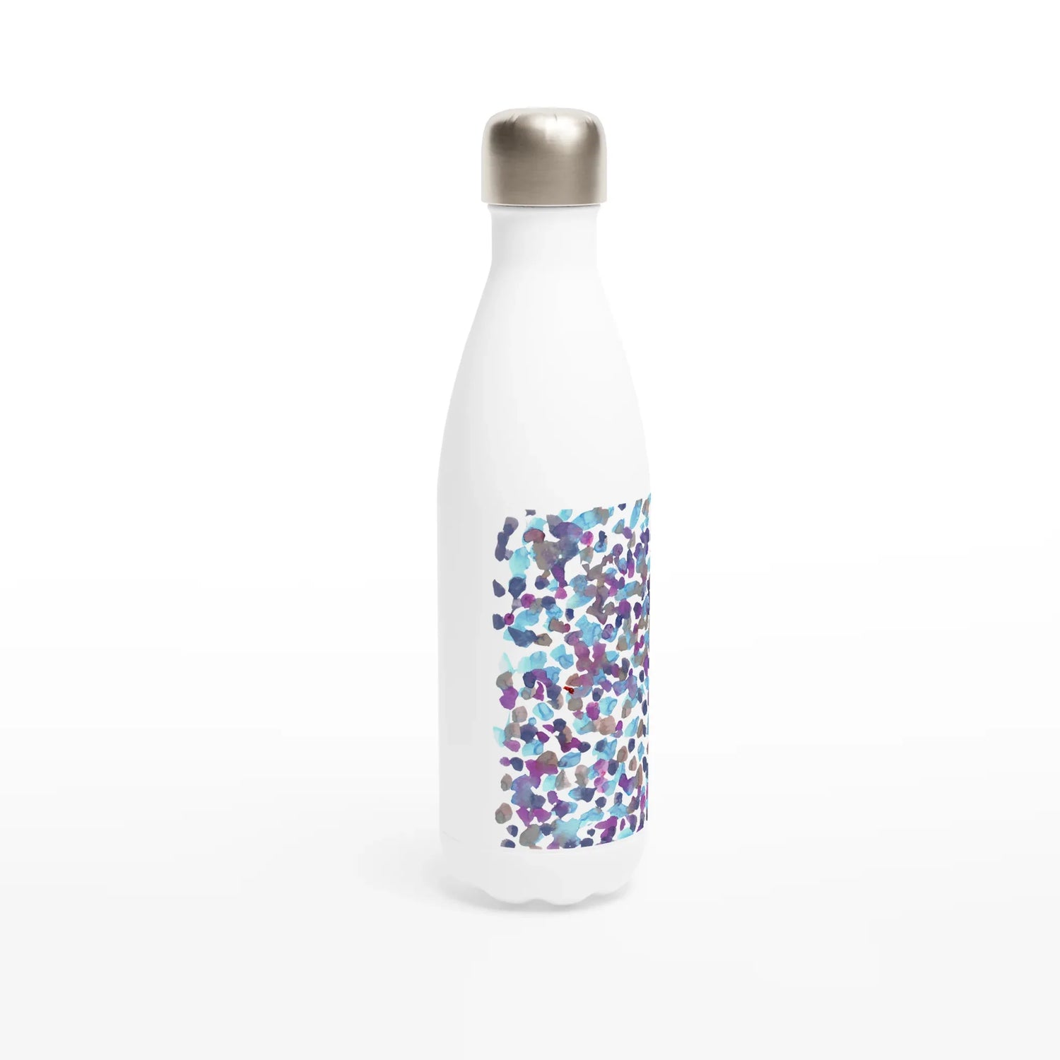 Bouteille isotherme en acier inoxydable 500 ml Fragments indigo– Design artistique exclusif - Laure Leprince - Artiste Peintre