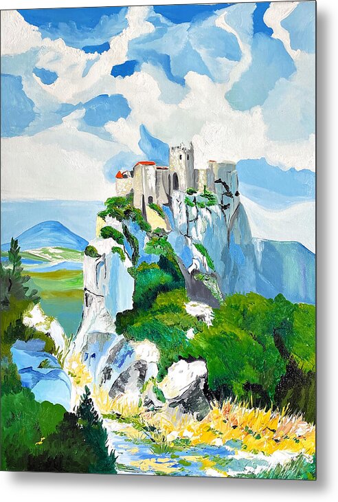 Les Baux de Provence 1 - Metal Print