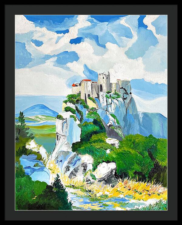 Les Baux de Provence 1 - Framed Print