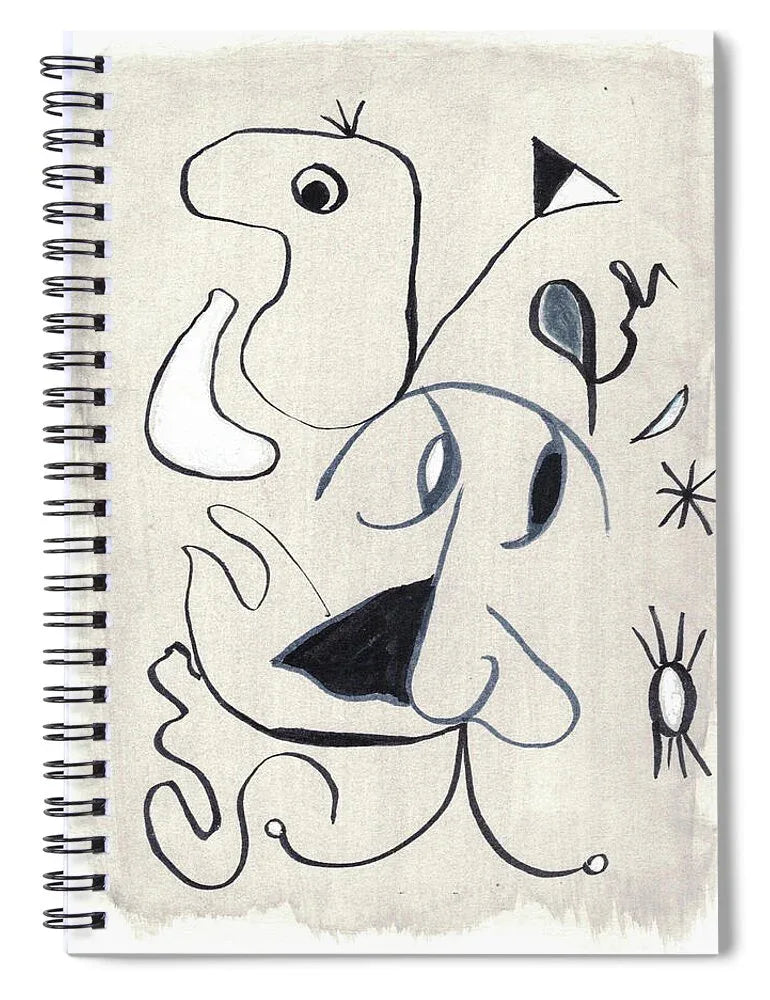 L'homme Spiral Notebook – Artistic Journaling et Creative Expression - Laure Leprince - Artiste Peintre