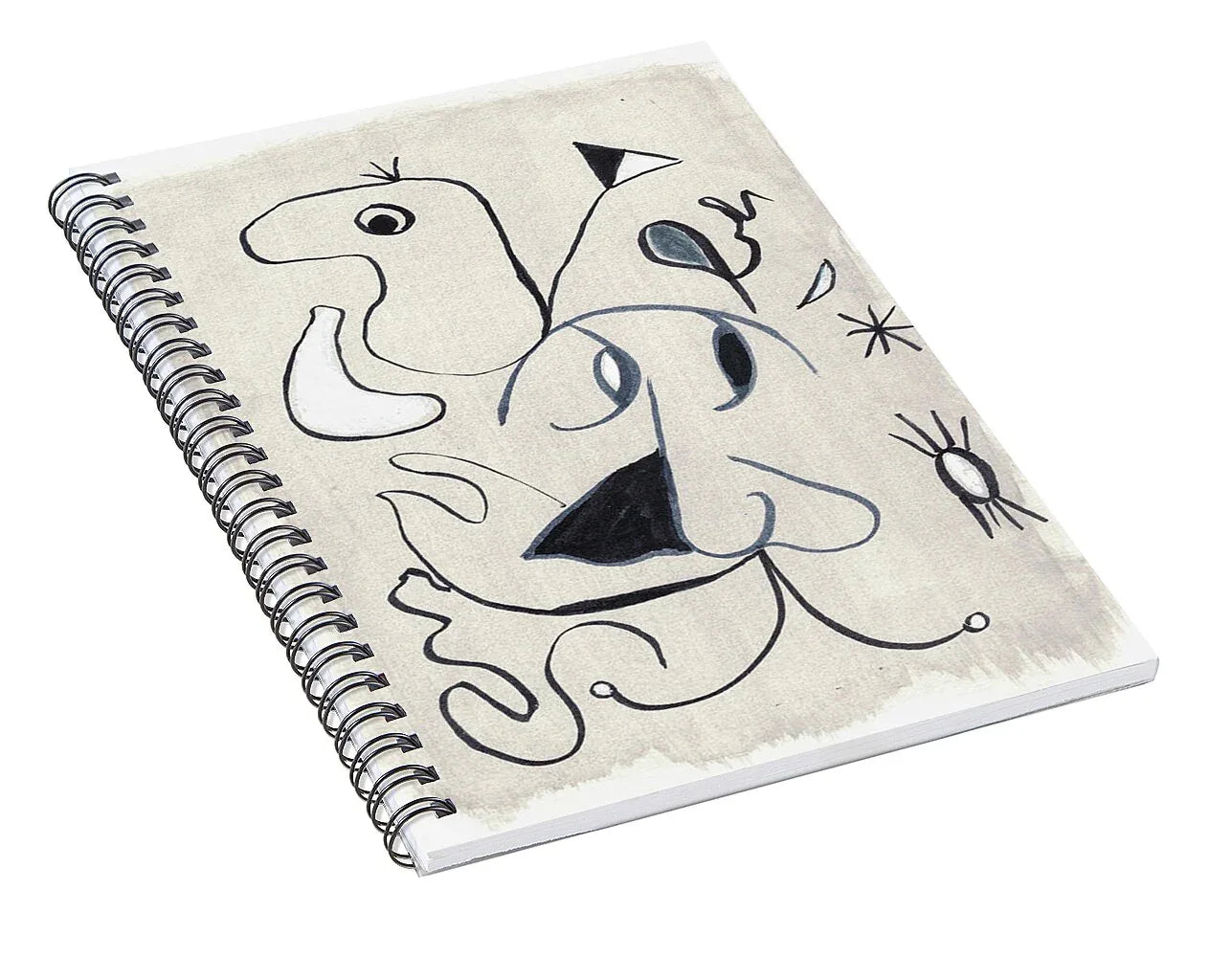 L'homme Spiral Notebook – Artistic Journaling et Creative Expression - Laure Leprince - Artiste Peintre