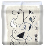 L'homme Watercolor Duvet Cover – Soft Microfiber Artistic Comfort - Laure Leprince - Artiste Peintre