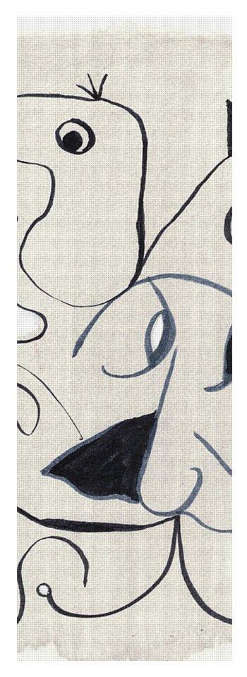 L'homme Watercolor Art Yoga Mat – Premium Natural Rubber Artistic Design - Laure Leprince - Artiste Peintre