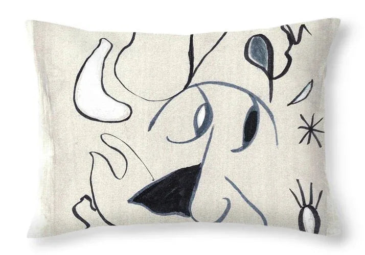 L'homme 1 - Throw Pillow - Laure Leprince - Artiste Peintre