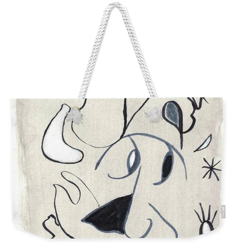 L'homme Abstract Watercolor Tote Bag – Chic Weekender & Everyday Style - Laure Leprince - Artiste Peintre