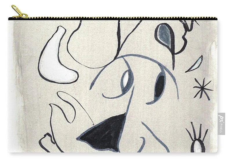 L'homme 1 - Zip Pouch - Laure Leprince - Artiste Peintre