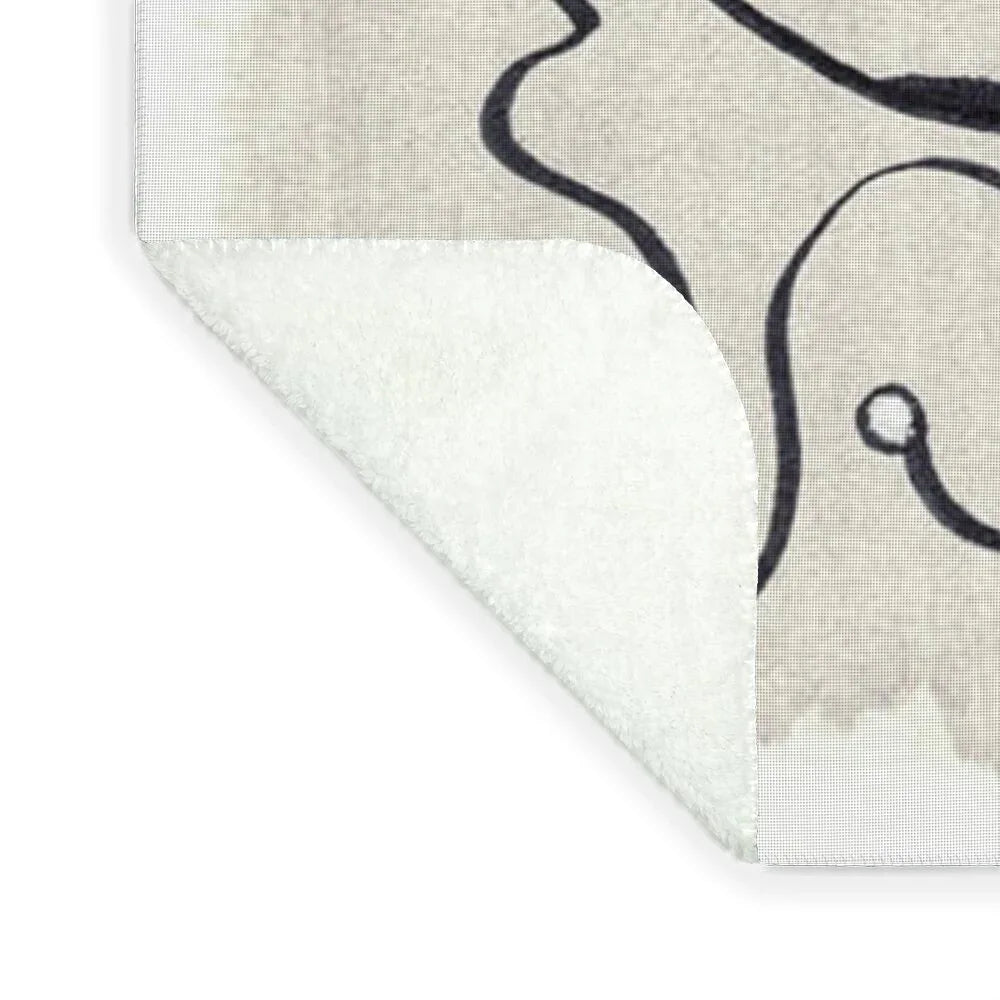 Abstract Watercolor Blanket l'Homme – Artistic Comfort Bohemian Warmth - Laure Leprince - Artiste Peintre