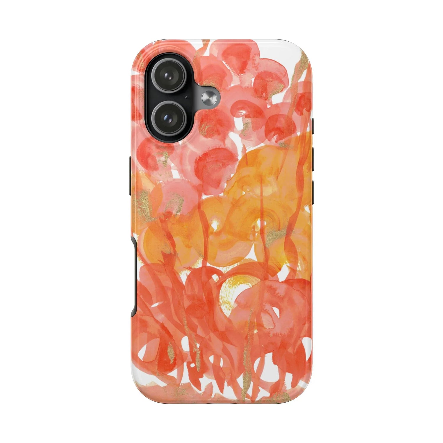 Tough iPhone Case Sunrice Flora — Watercolor - Laure Leprince - Artiste Peintre