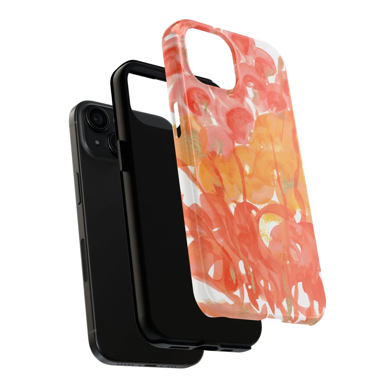 Tough iPhone Case Sunrice Flora — Watercolor - Laure Leprince - Artiste Peintre
