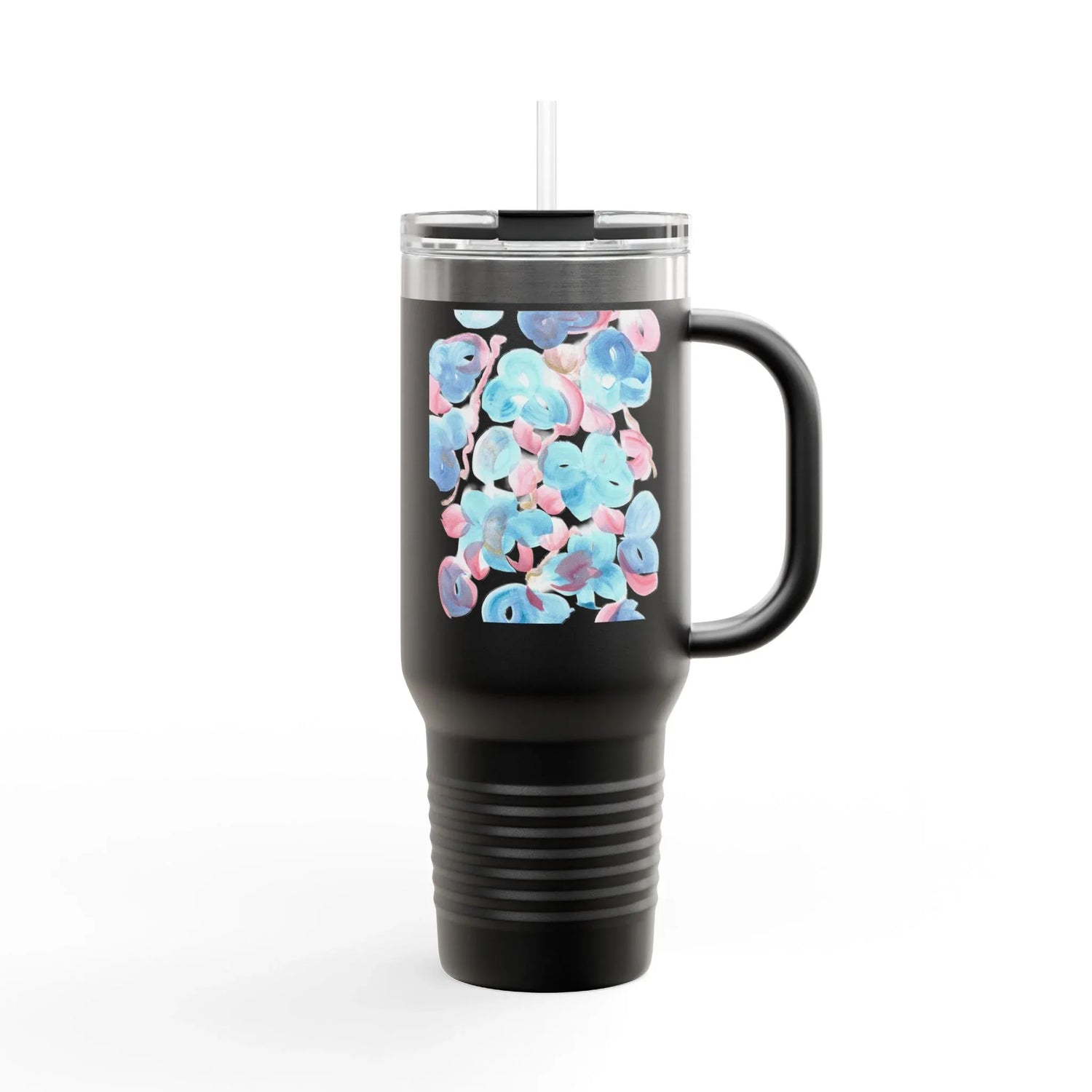 40oz Mug Isotherme Watercolor Design Eclosion Test - Laure Leprince - Artiste Peintre