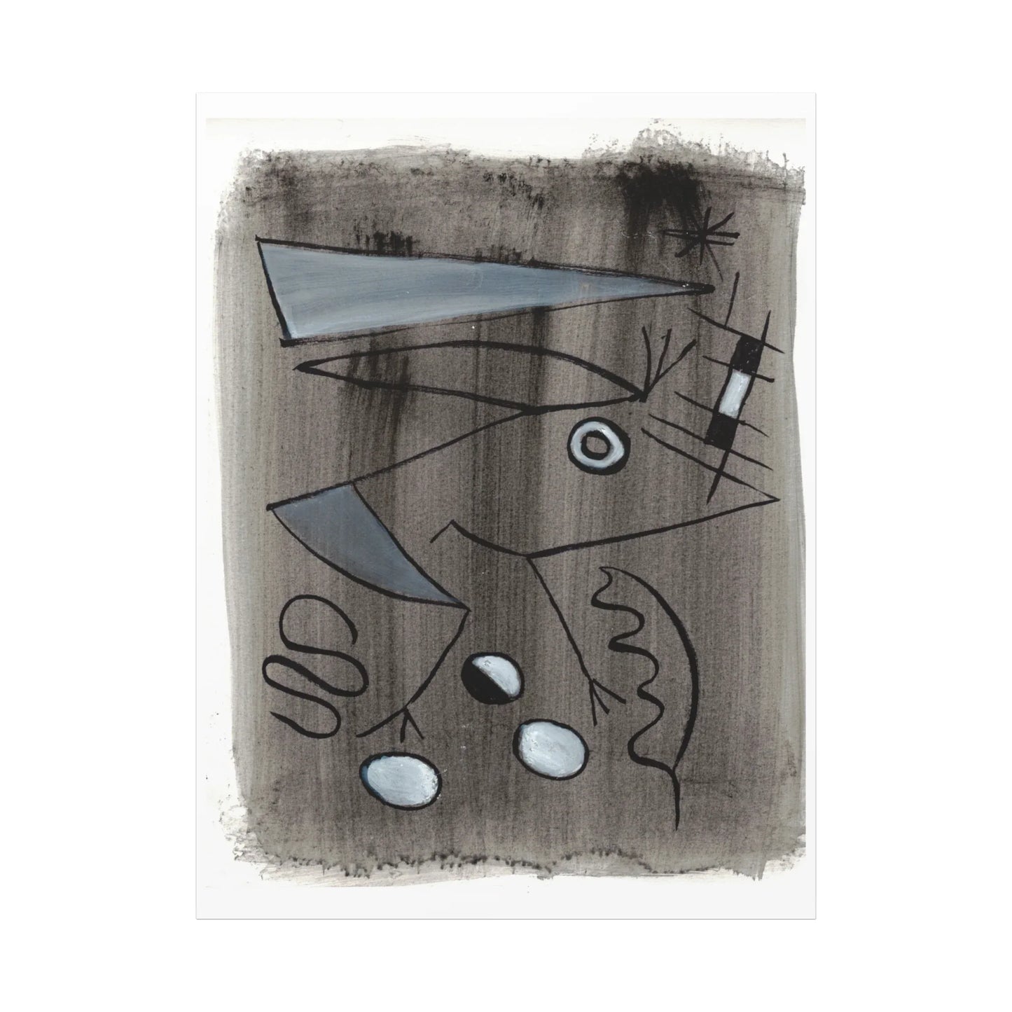 Abstract La Naissance Brushstroke Canvas Print — Modern Coastal Wall Art - Laure Leprince - Artiste Peintre