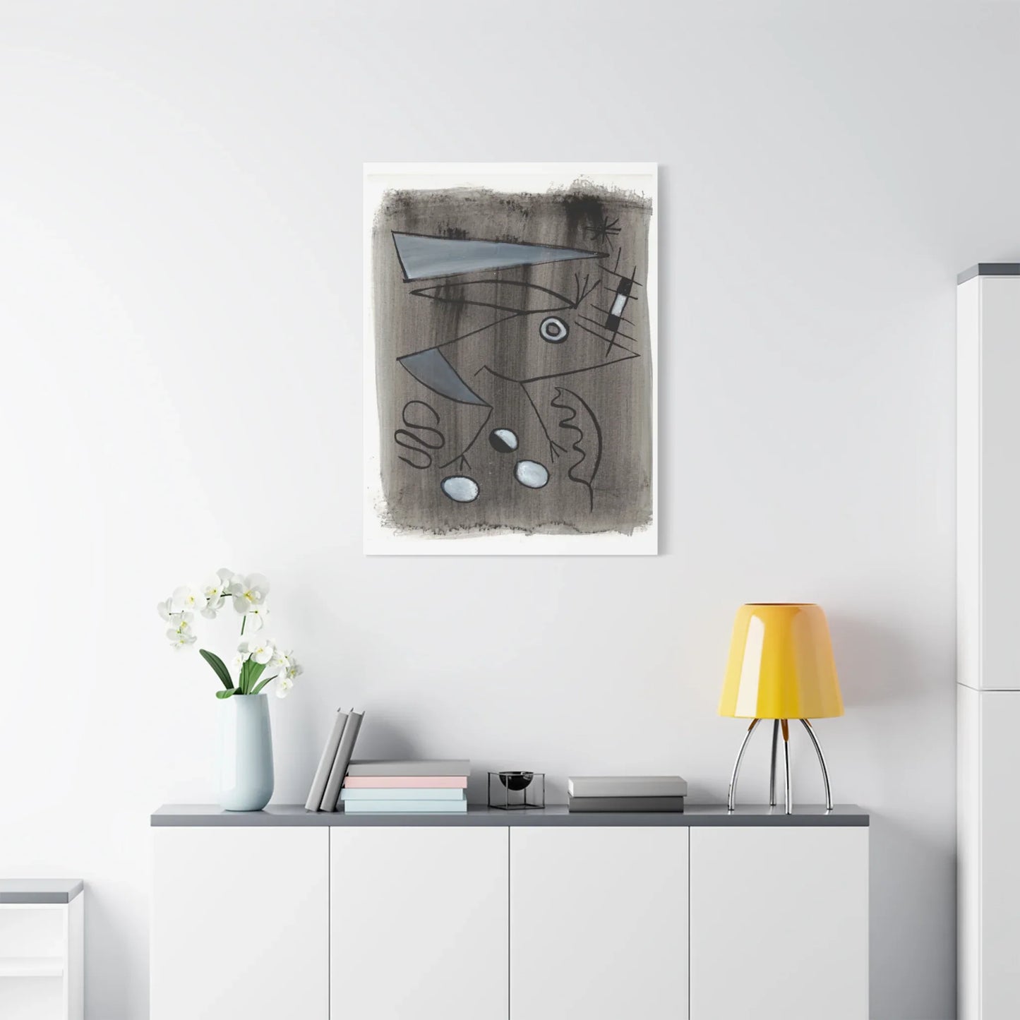 Abstract La Naissance Brushstroke Canvas Print — Modern Coastal Wall Art - Laure Leprince - Artiste Peintre
