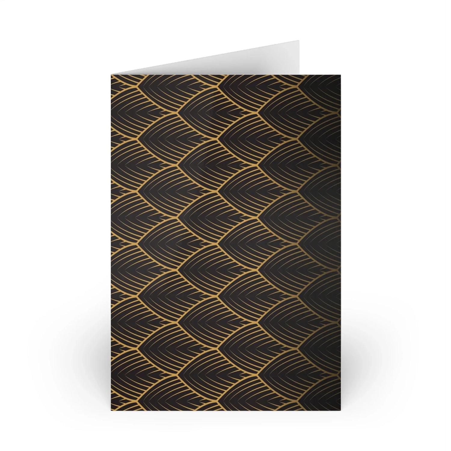 Art Deco Patterns #13 Leaf Greeting Card - Elegant - Laure Leprince - Artiste Peintre