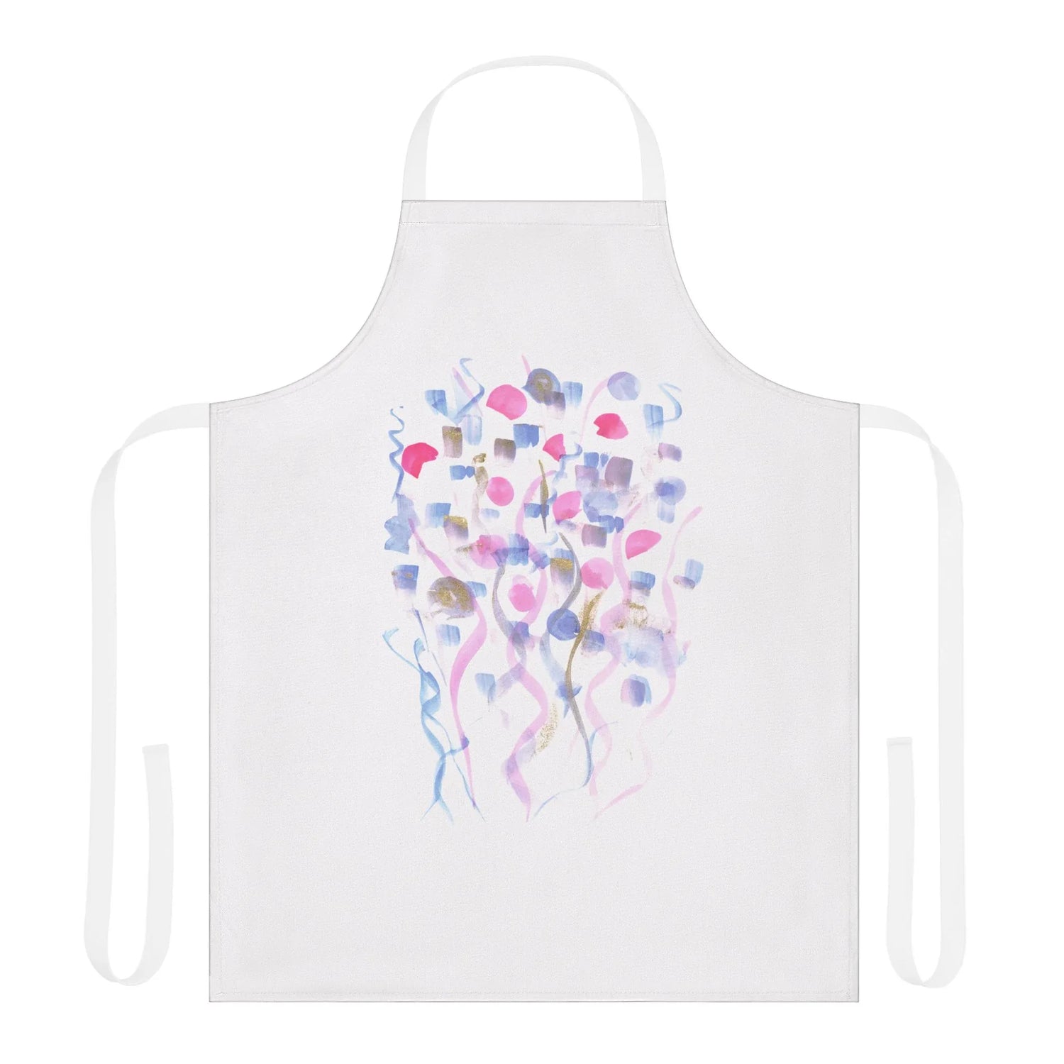 Abstract Apron Petal Drift– Artistic Kitchen Chef Gift - Laure Leprince - Artiste Peintre