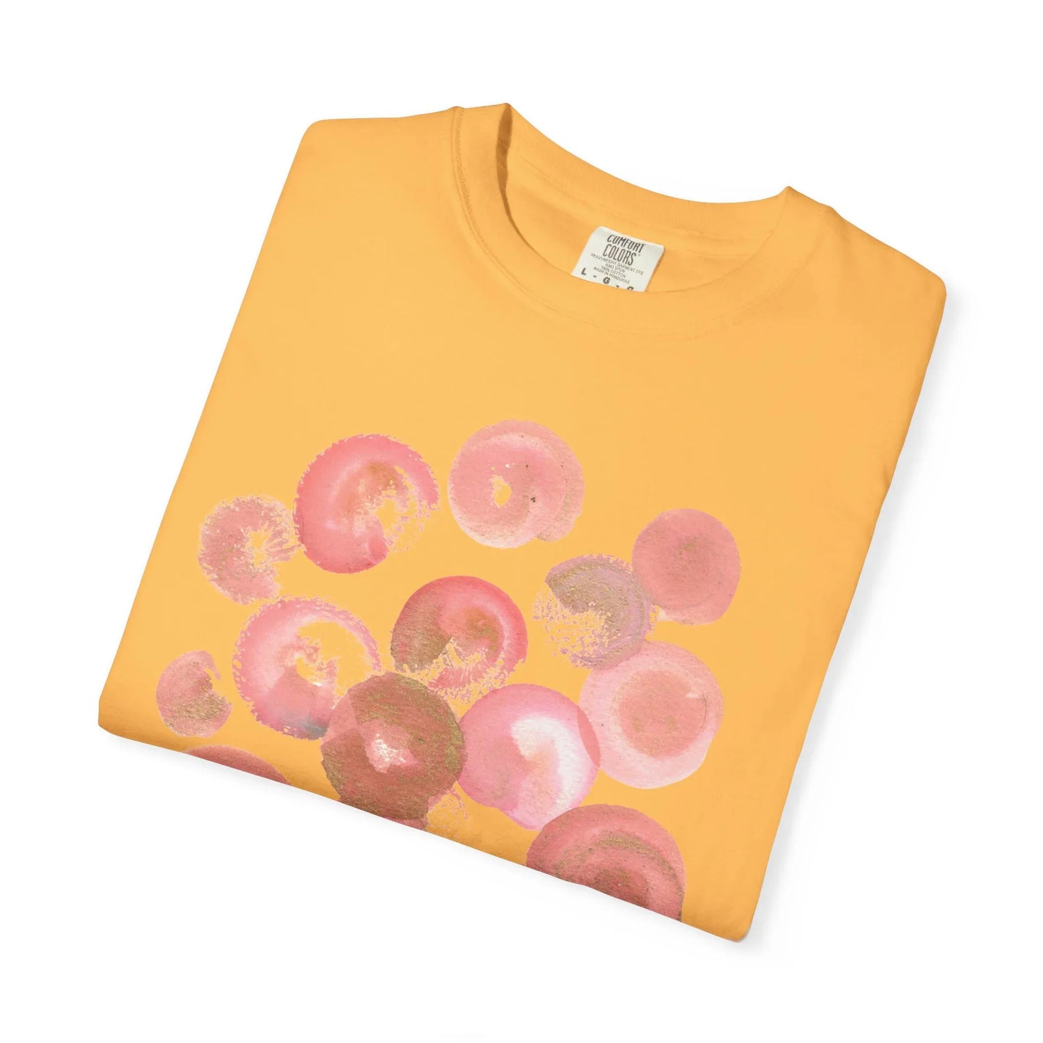 Abstract Rosee Petale T-Shirt — Bright Watercolor Square Art Tee - Laure Leprince - Artiste Peintre
