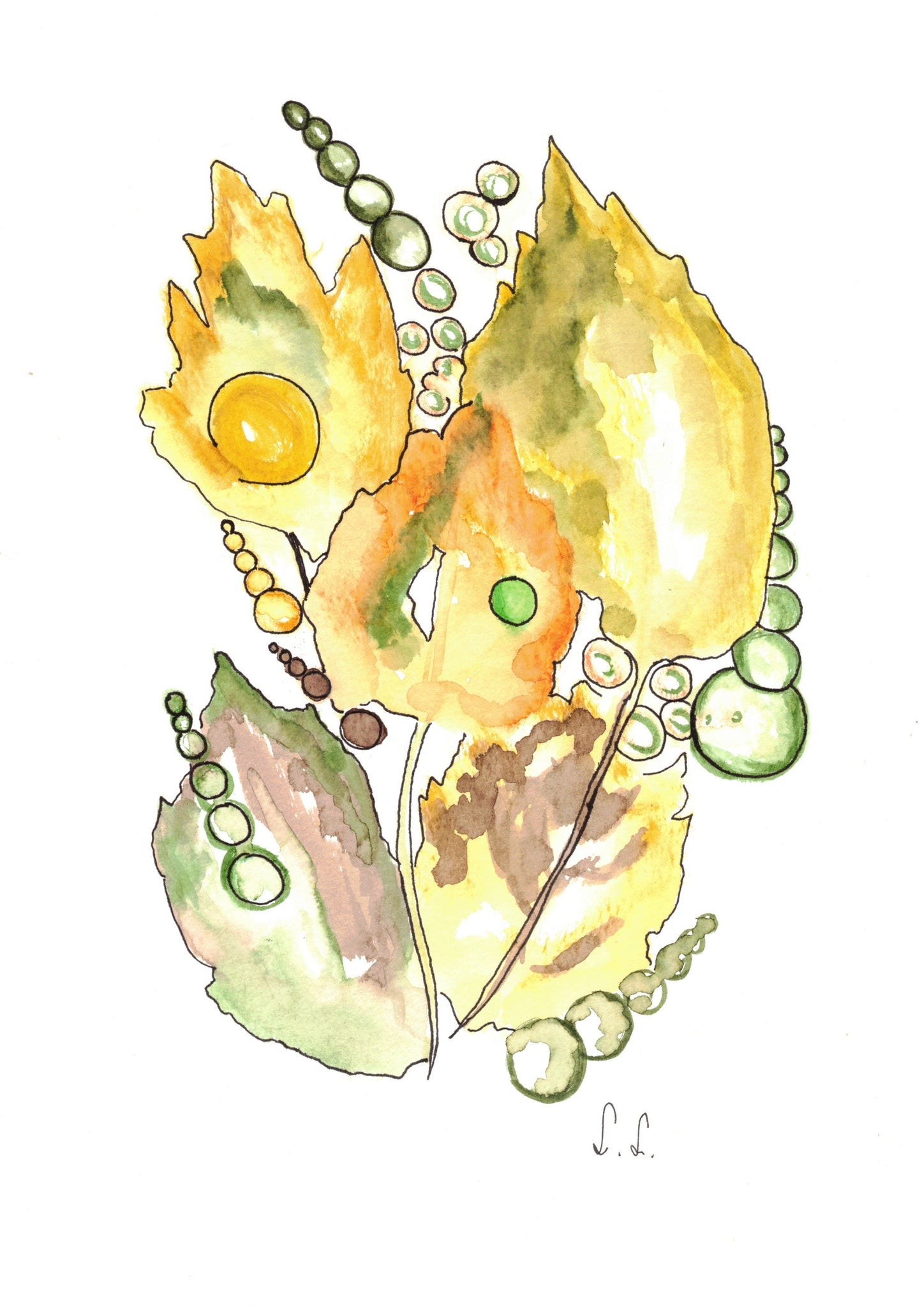 🍋 Lumière citronnée – Aquarelle lumineuse par Laure Leprince