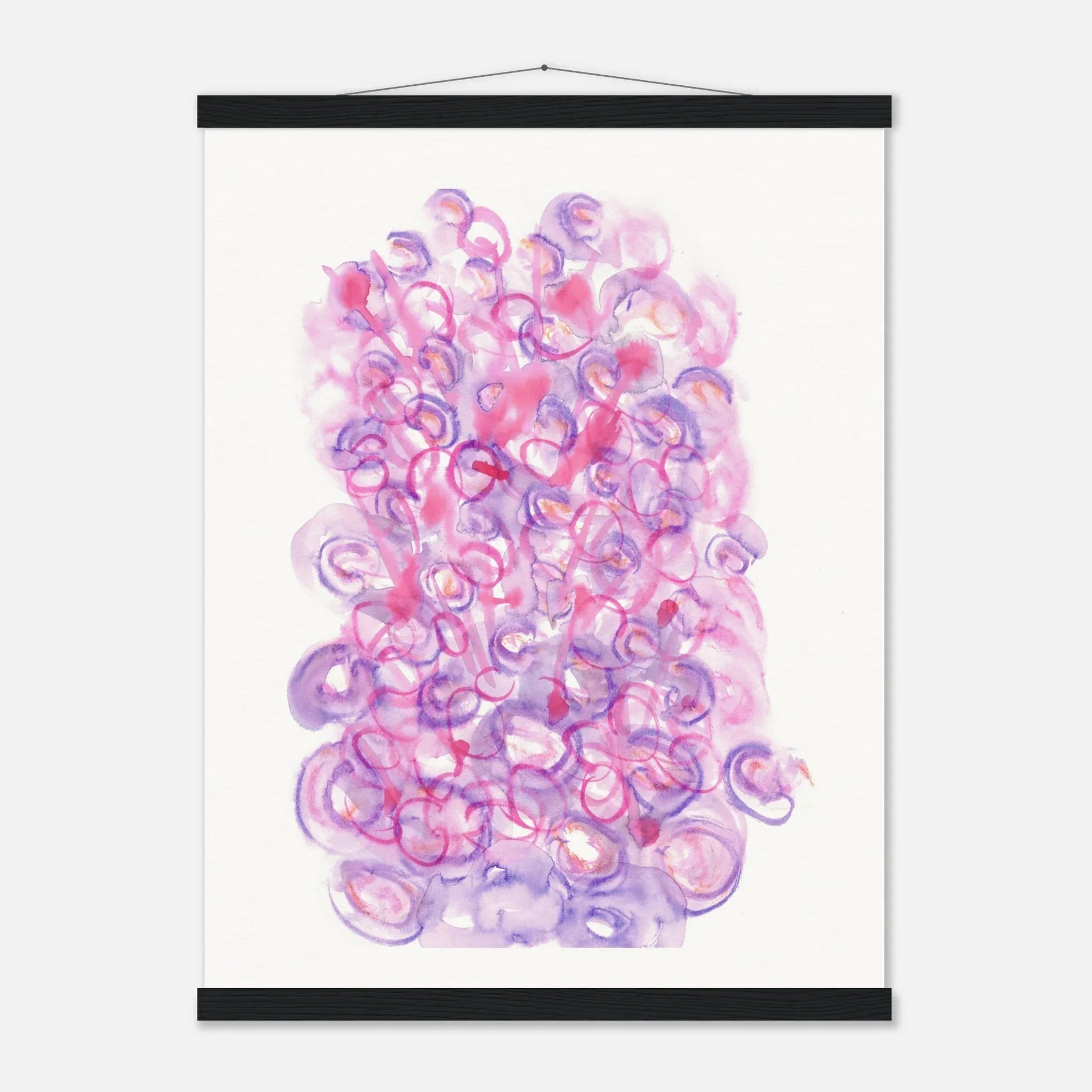 Museum-Quality Matte Paper Poster with Hanger Floraison Intime - Laure Leprince - Artiste Peintre