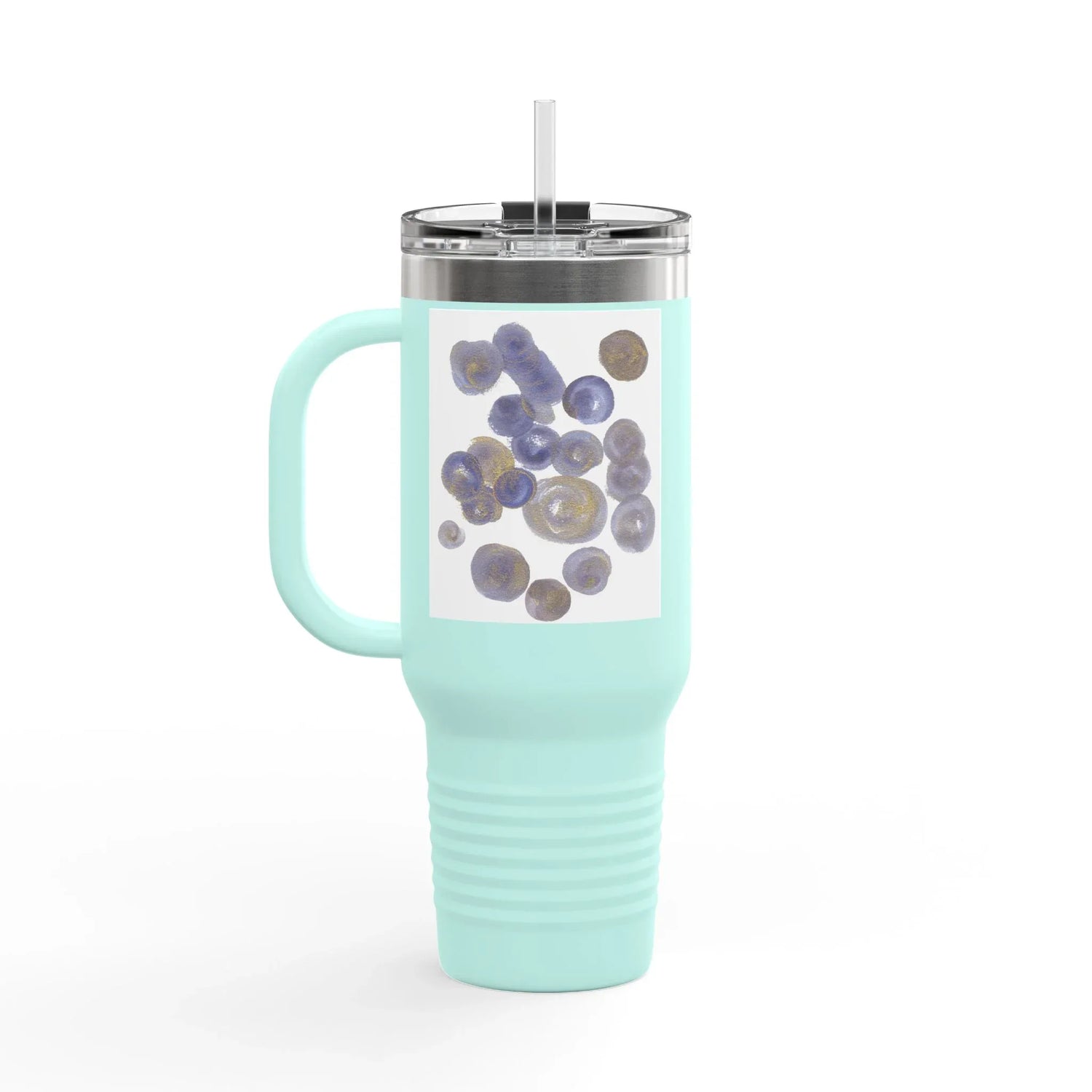 40oz Insulated Travel Mug – Speres Watercolor Design - Laure Leprince - Artiste Peintre