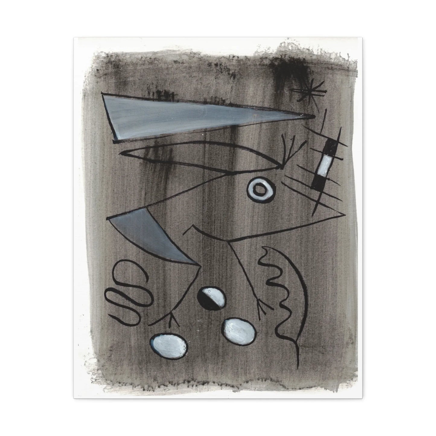 Abstract La Naissance Brushstroke Canvas Print — Modern Coastal Wall Art - Laure Leprince - Artiste Peintre