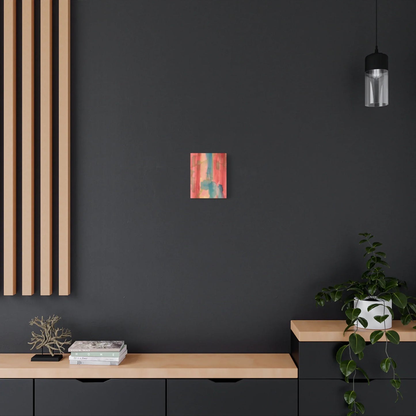 Abstract Watercolor Canvas Art Color Surge – Coastal Elegance & Sustainable Design - Laure Leprince - Artiste Peintre