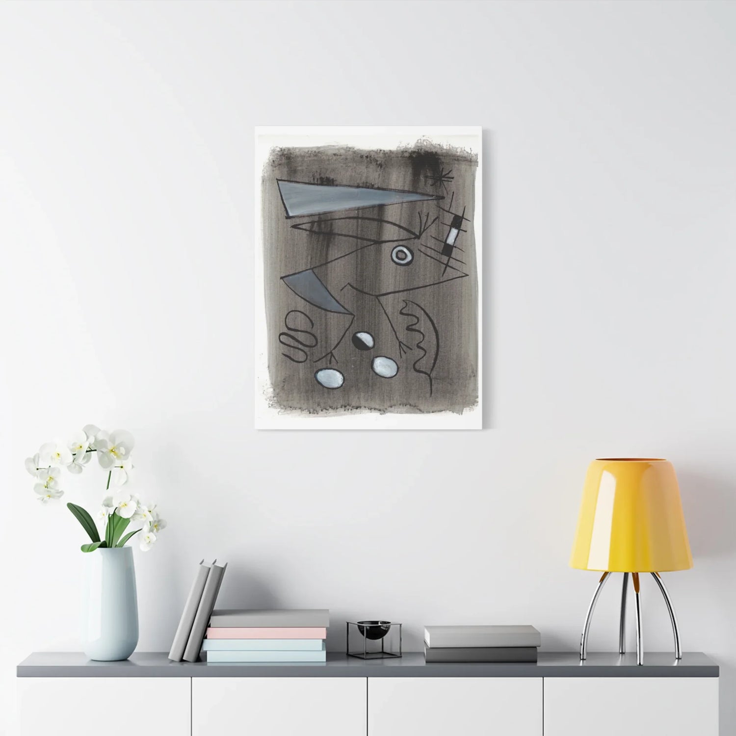 Abstract La Naissance Brushstroke Canvas Print — Modern Coastal Wall Art - Laure Leprince - Artiste Peintre