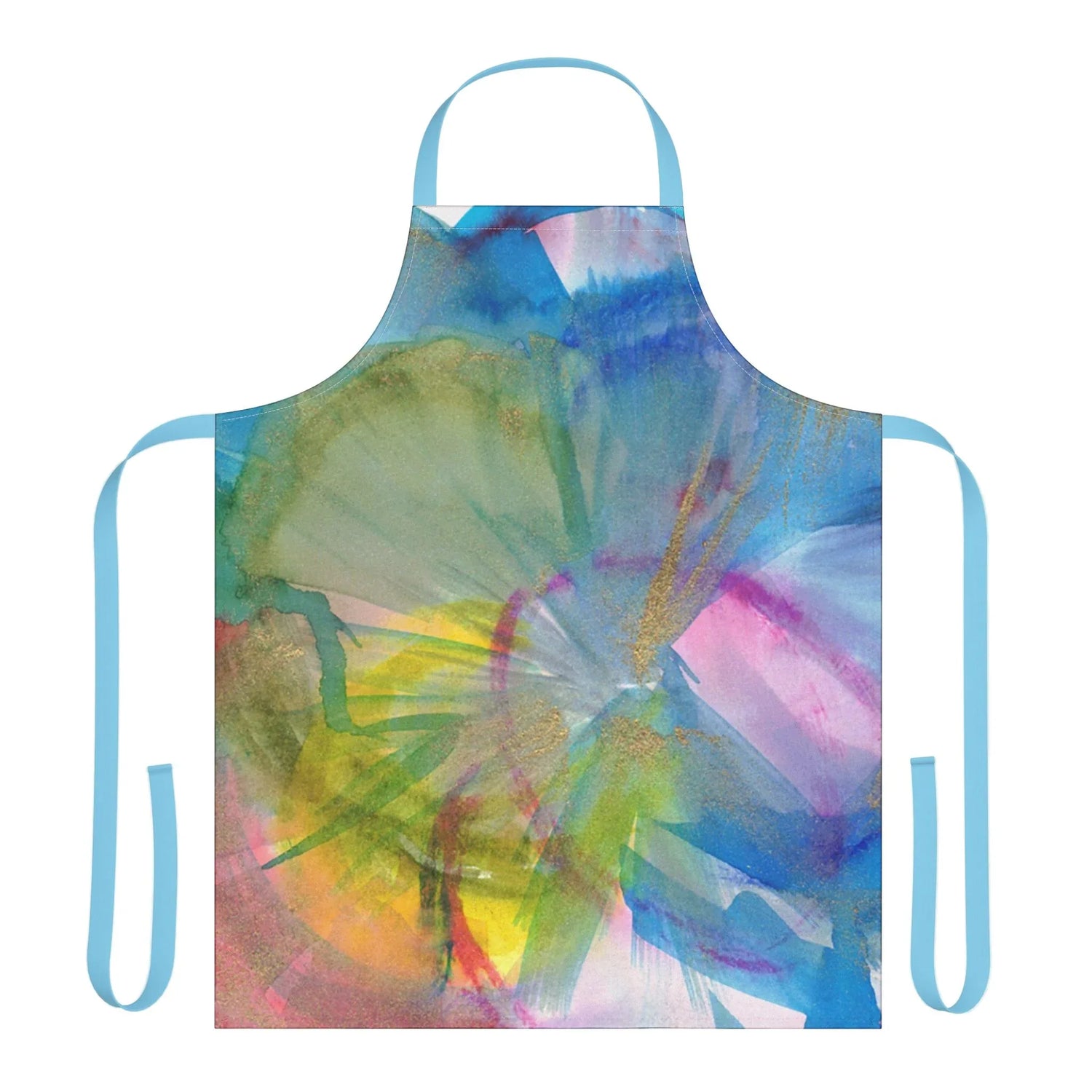 Abstract Apron Crystal Bloom– Artistic Kitchen Chef Gift - Laure Leprince - Artiste Peintre