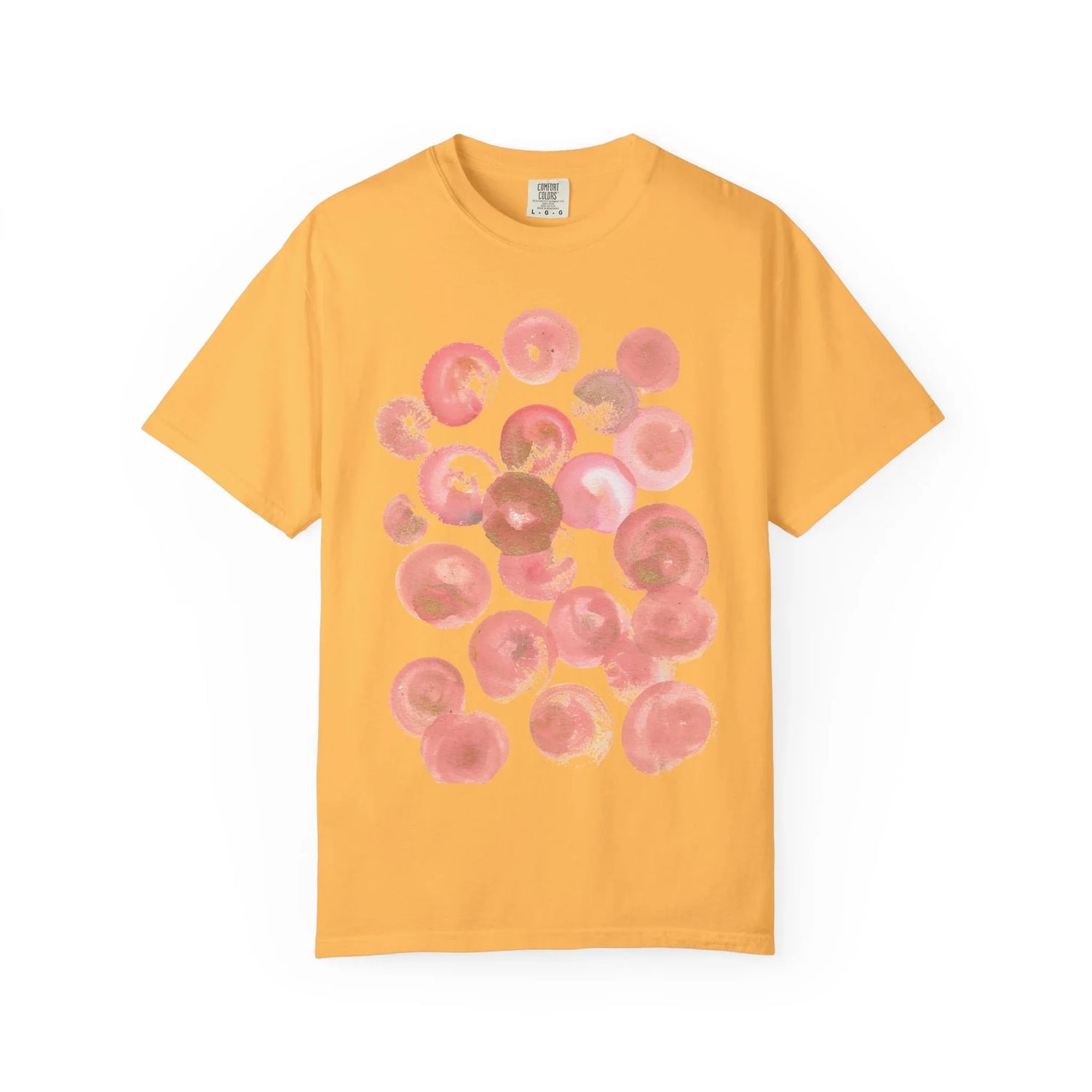 Abstract Rosee Petale T-Shirt — Bright Watercolor Square Art Tee - Laure Leprince - Artiste Peintre