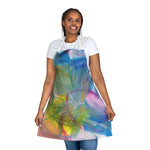 Abstract Apron Crystal Bloom– Artistic Kitchen Chef Gift - Laure Leprince - Artiste Peintre