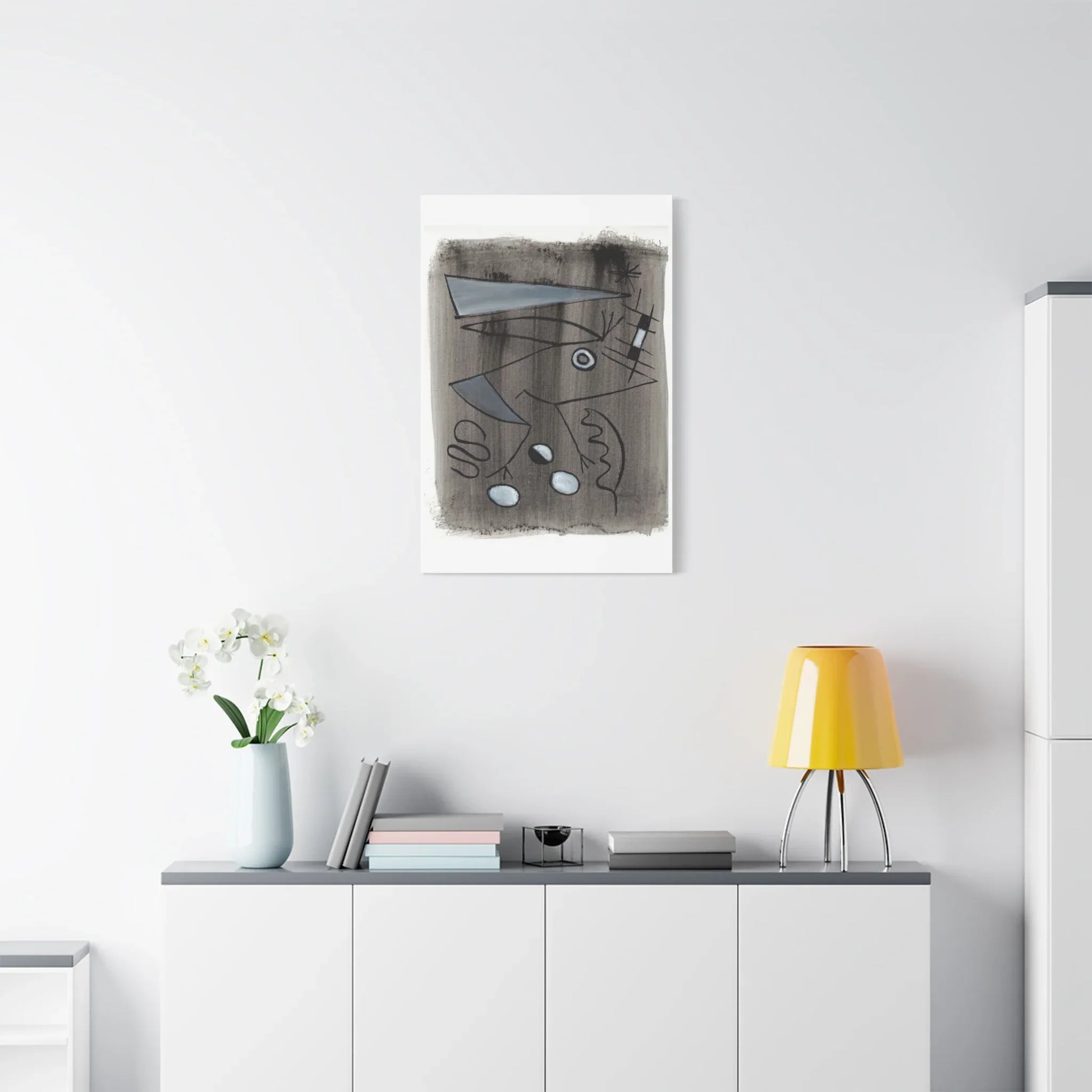 Abstract La Naissance Brushstroke Canvas Print — Modern Coastal Wall Art - Laure Leprince - Artiste Peintre
