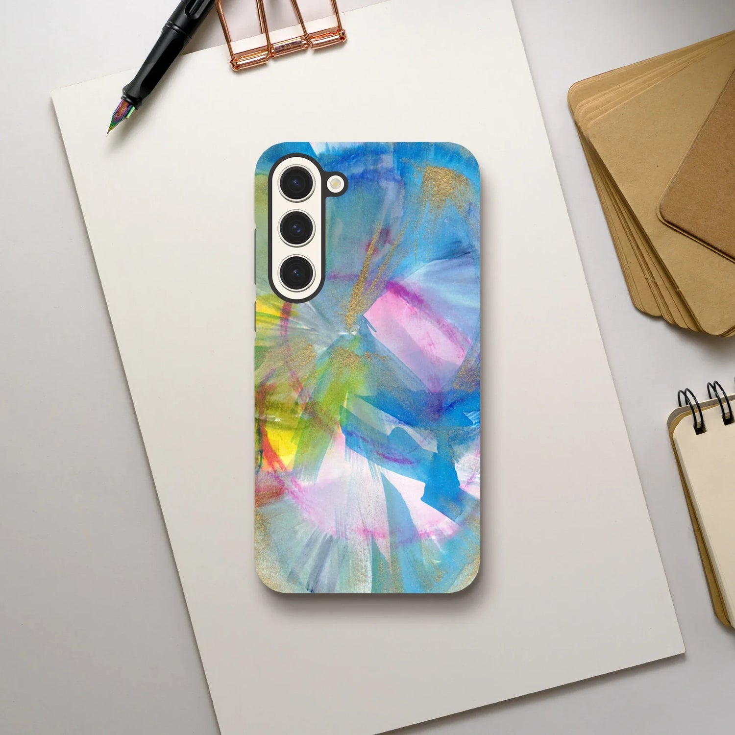 Premium Samsung Tough Case – Design Artistique Crystal Bloom - Laure Leprince - Artiste Peintre