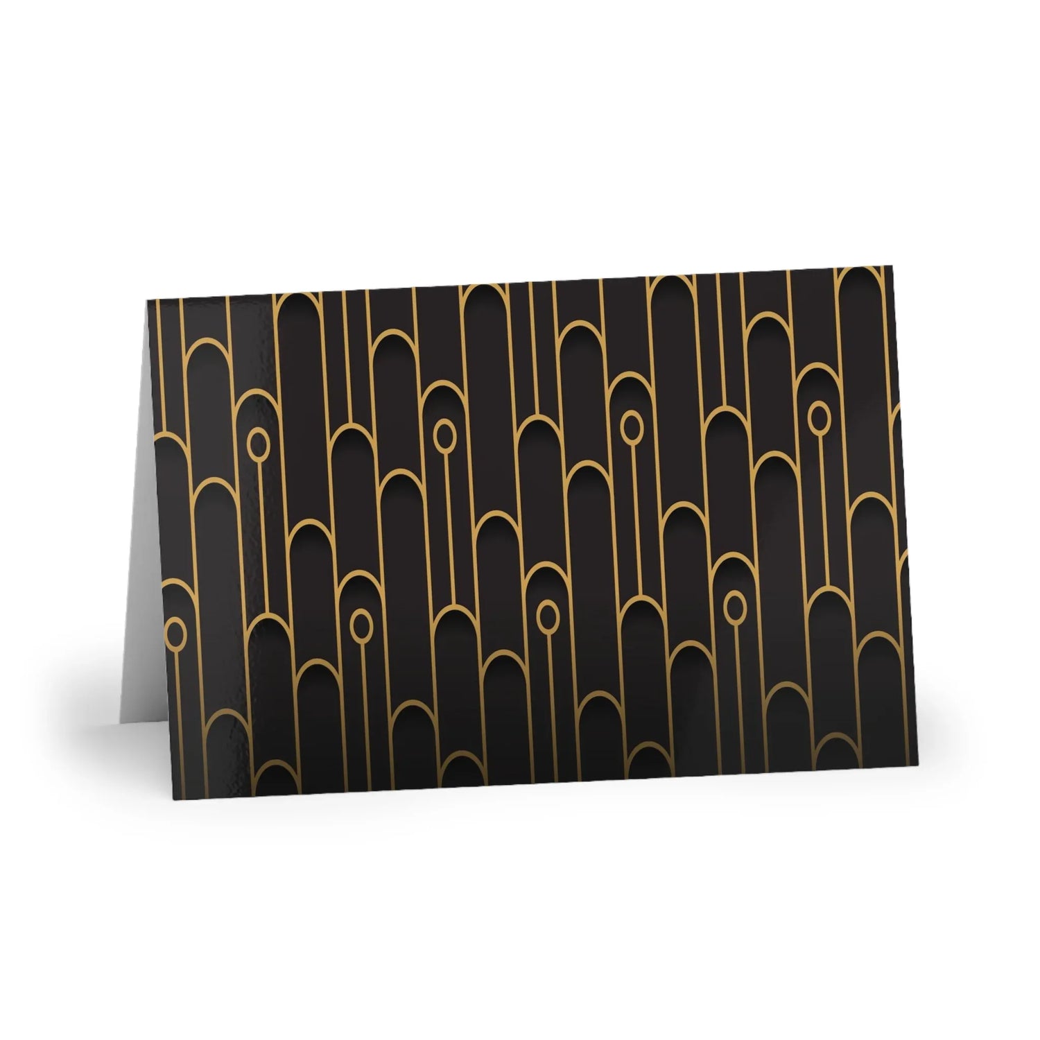 Art Deco Patterns #18 Leaf Greeting Card - Elegant - Laure Leprince - Artiste Peintre