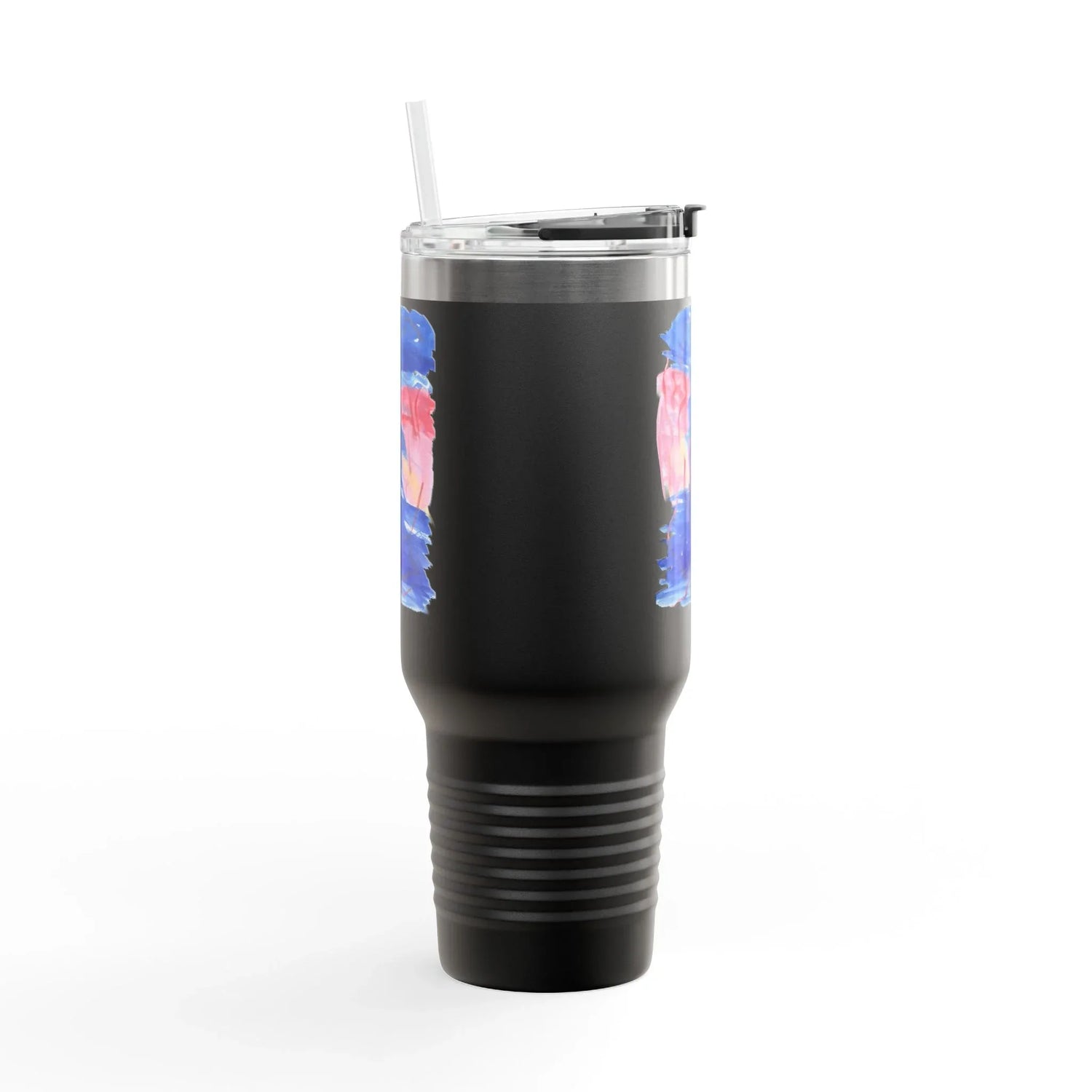 40oz Insulated Travel Mug – Midnight SirenWatercolor Design - Laure Leprince - Artiste Peintre