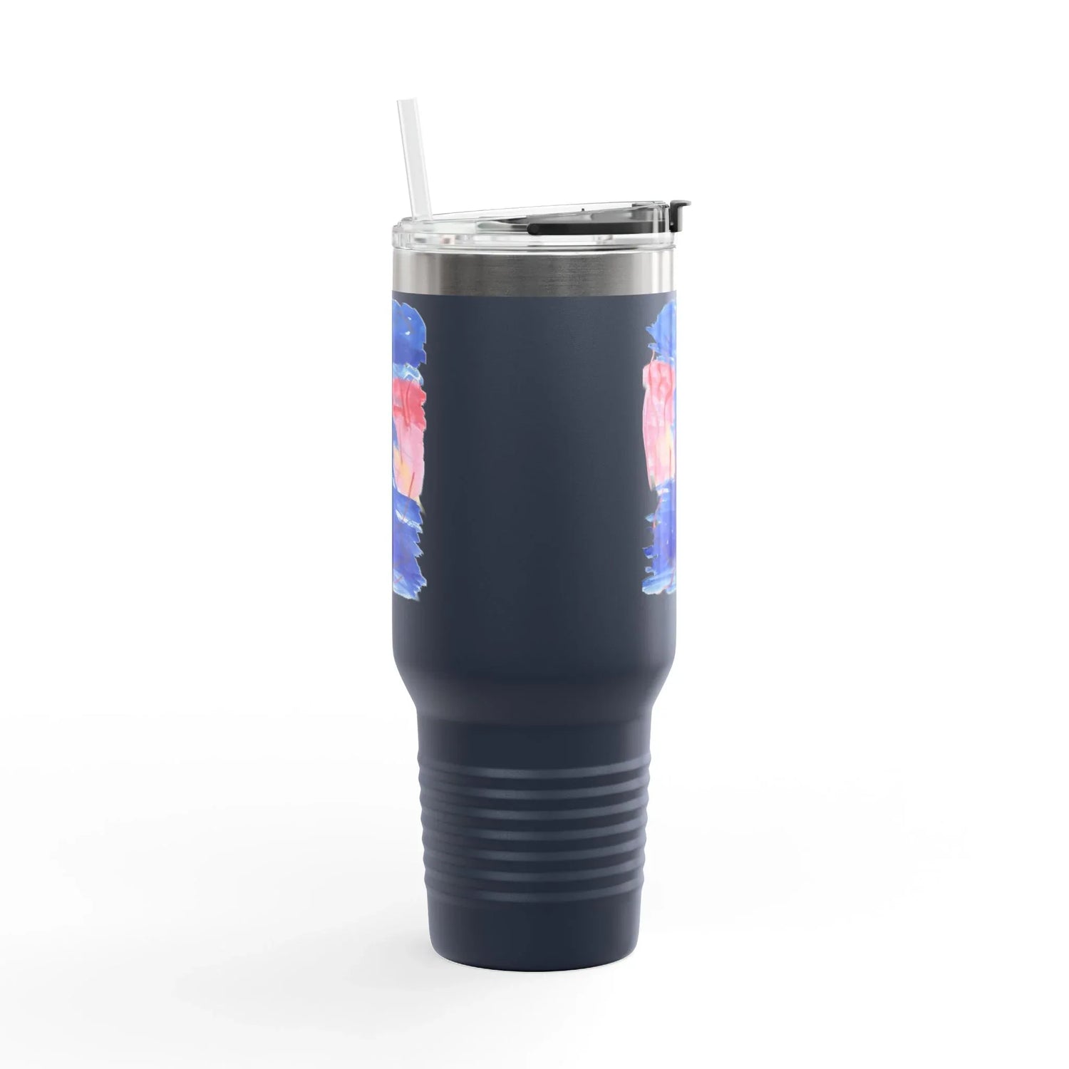 40oz Insulated Travel Mug – Midnight SirenWatercolor Design - Laure Leprince - Artiste Peintre