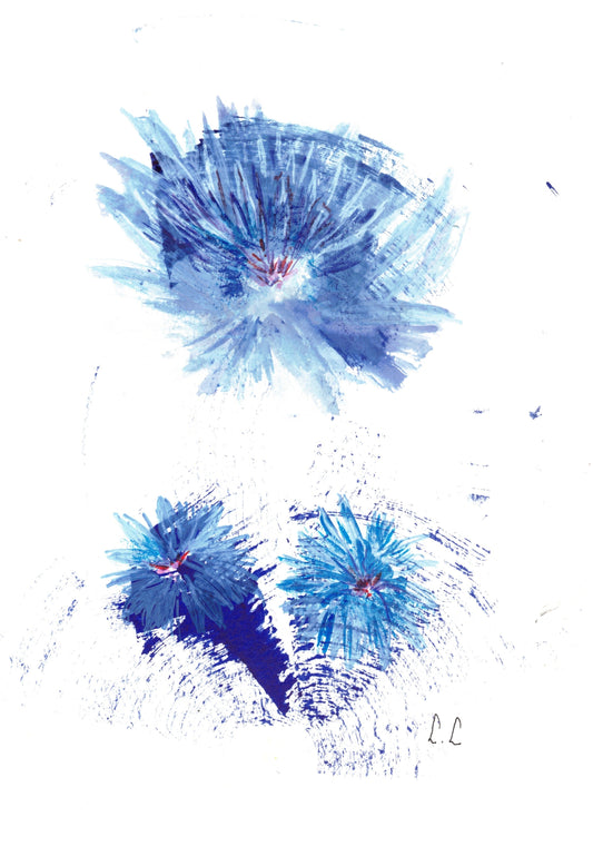 🎨 Abstraction spontanée – Aquarelle intuitive par Laure Leprince