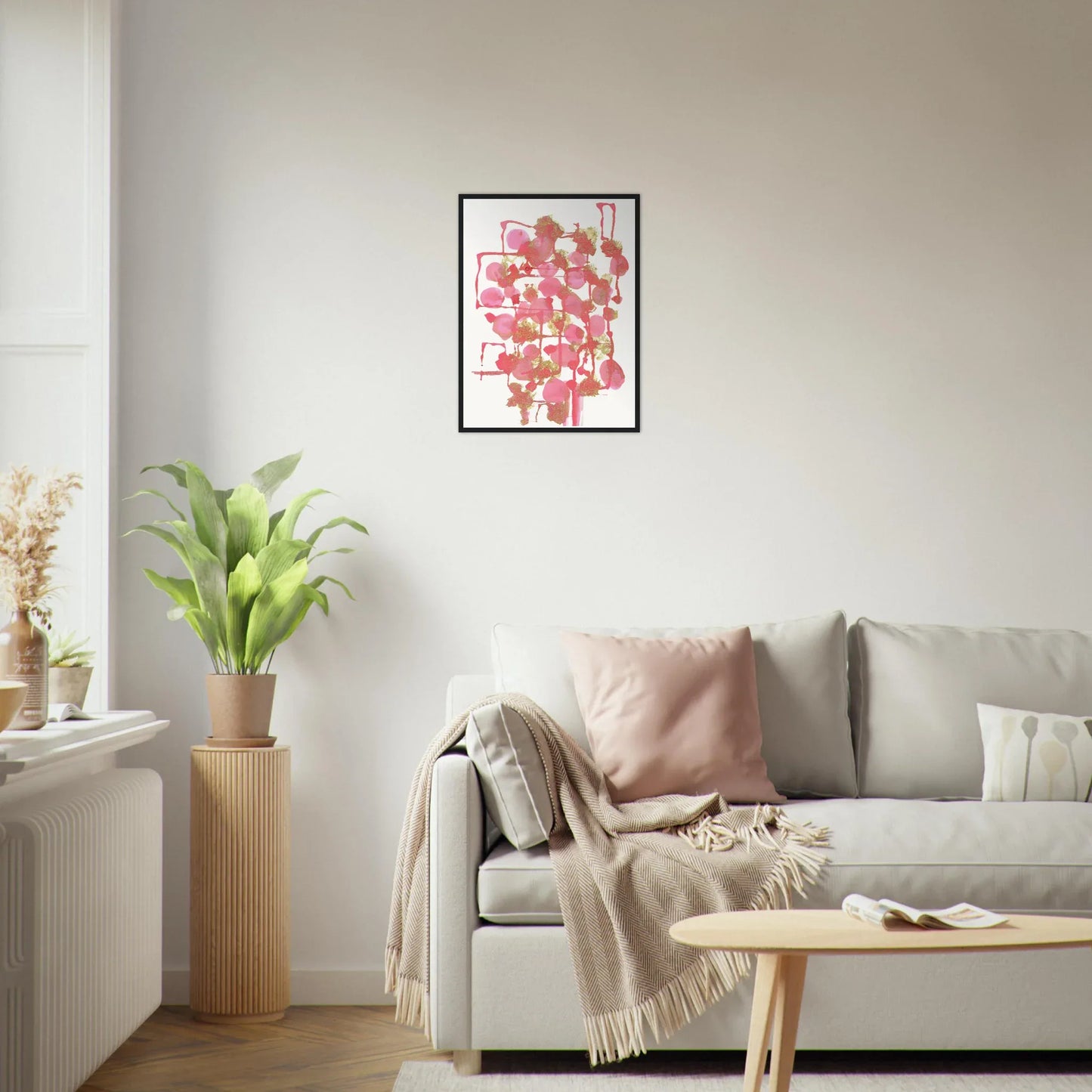 Affiche Encadrée Museum-Quality Matte Paper Aluminium Framed Poste Reseau Framboise - Laure Leprince - Artiste Peintre