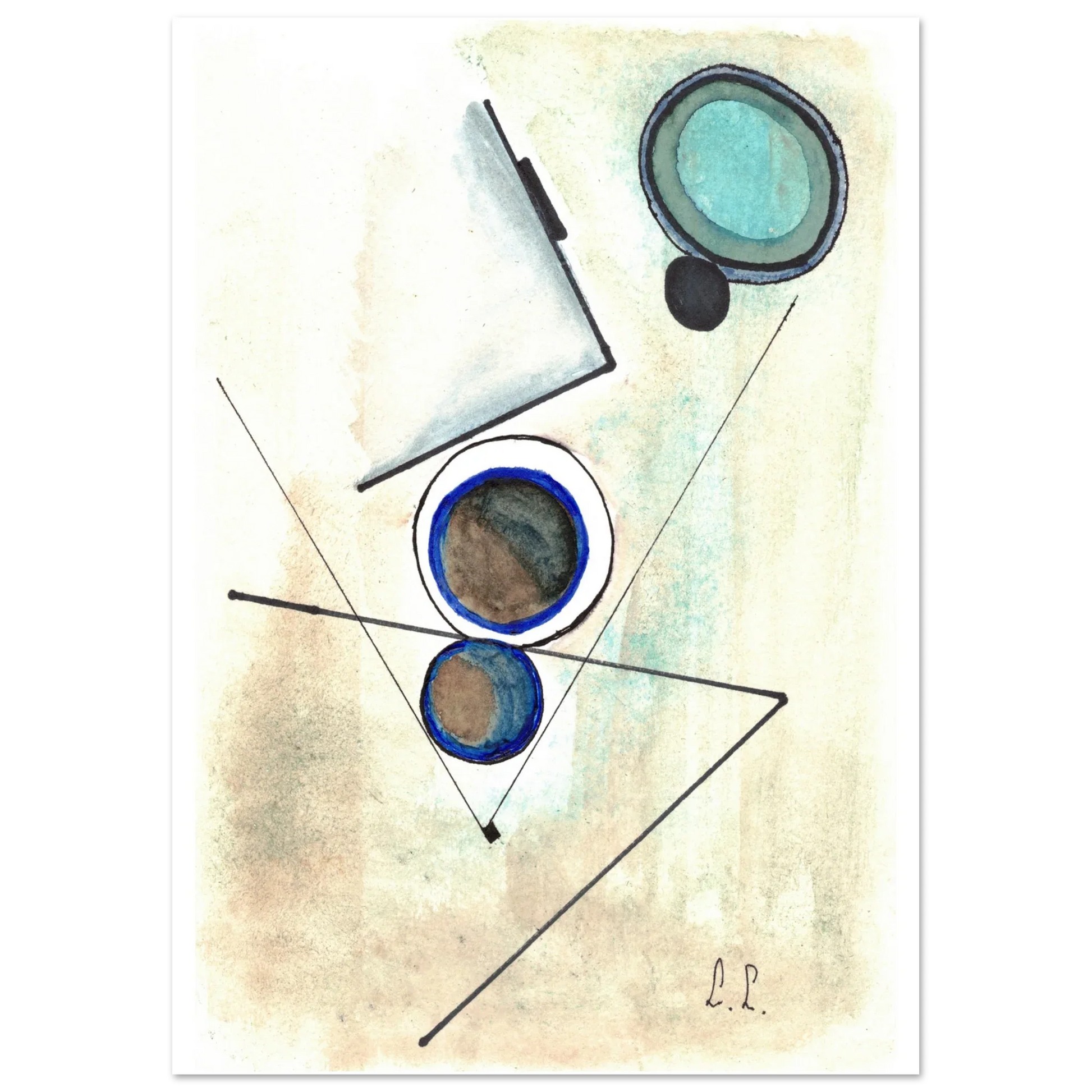Affiche premium sur papier mat – Art mural de qualité supérieure - Laure Leprince - Artiste Peintre