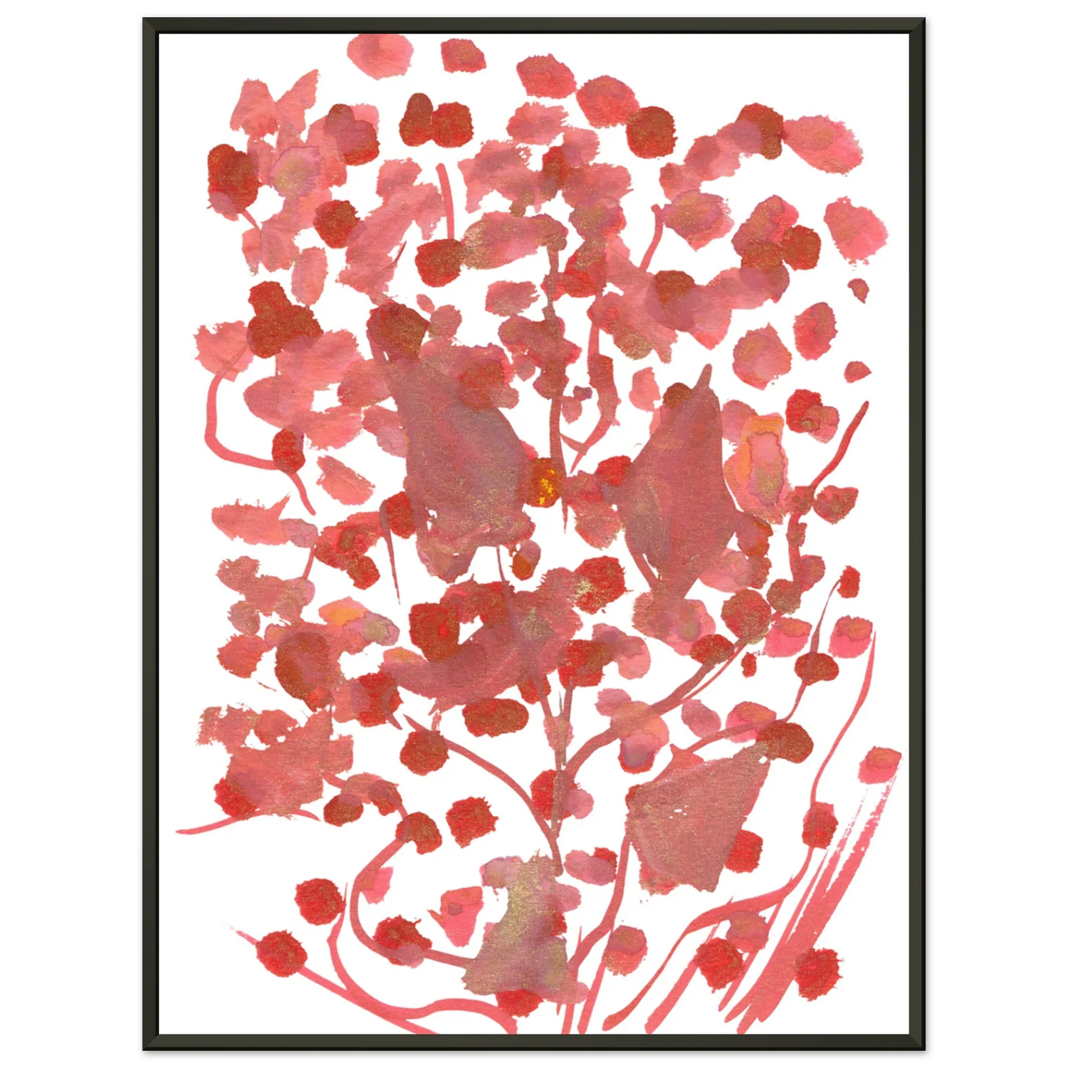 Classic Semi-Glossy Paper Metal Framed Poste Bois de Rubis - Laure Leprince - Artiste Peintre