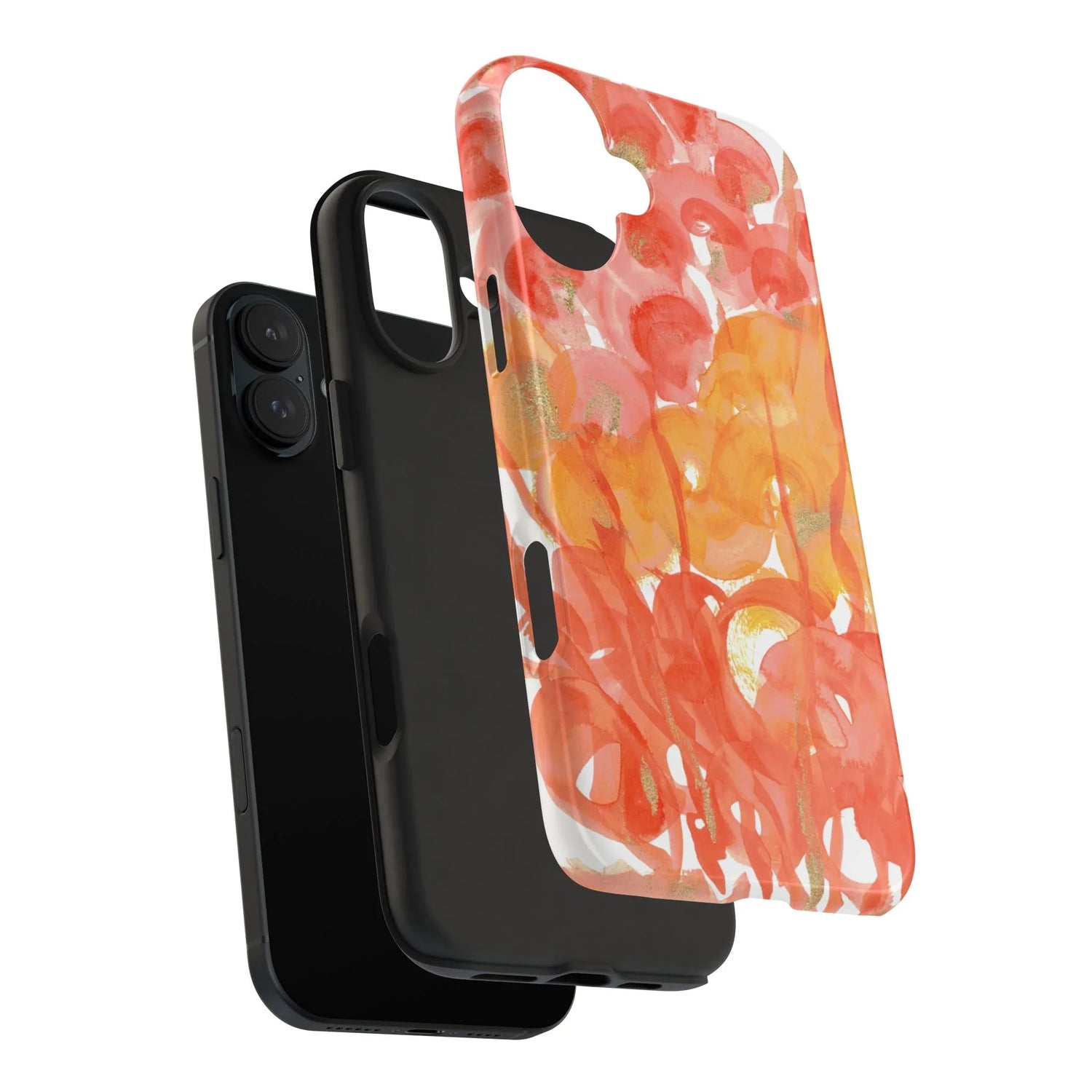 Tough iPhone Case Sunrice Flora — Watercolor - Laure Leprince - Artiste Peintre