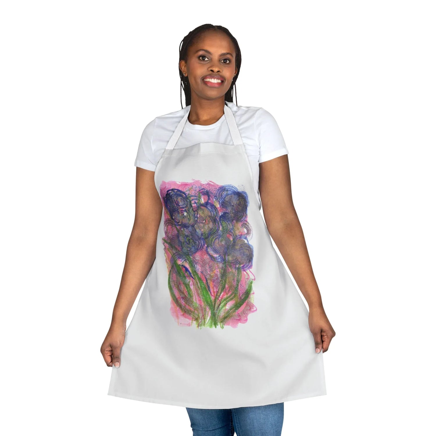 Abstract Apron Bloom Vortex– Artistic Kitchen Chef Gift - Laure Leprince - Artiste Peintre