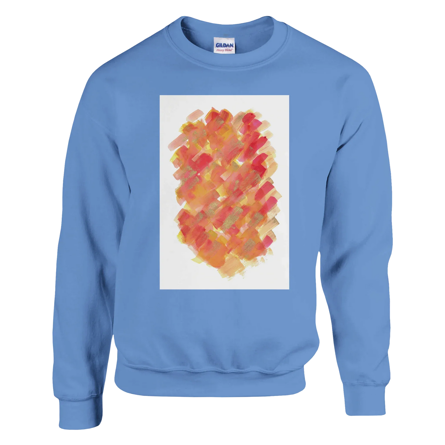 Sweatshirt Unisexe Classique Sunset Ember – Impression Artistique Multicolore - Laure Leprince - Artiste Peintre