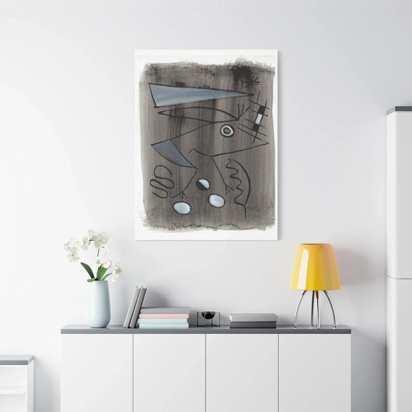 Abstract La Naissance Brushstroke Canvas Print — Modern Coastal Wall Art - Laure Leprince - Artiste Peintre