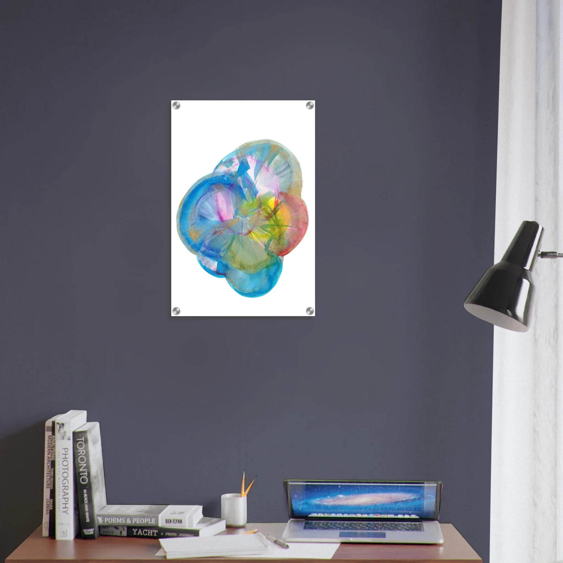 Impression sur acrylique brillante Crystal Bloom | Art contemporain par Laure Leprince - Laure Leprince - Artiste Peintre
