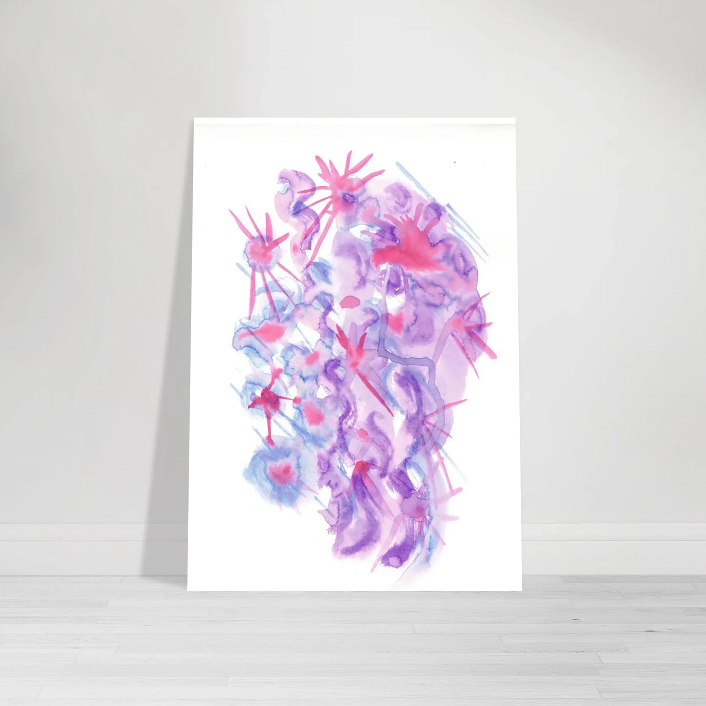 Premium Matte Paper Poster Aquarelle Originale RDJ3-16 - Laure Leprince - Artiste Peintre