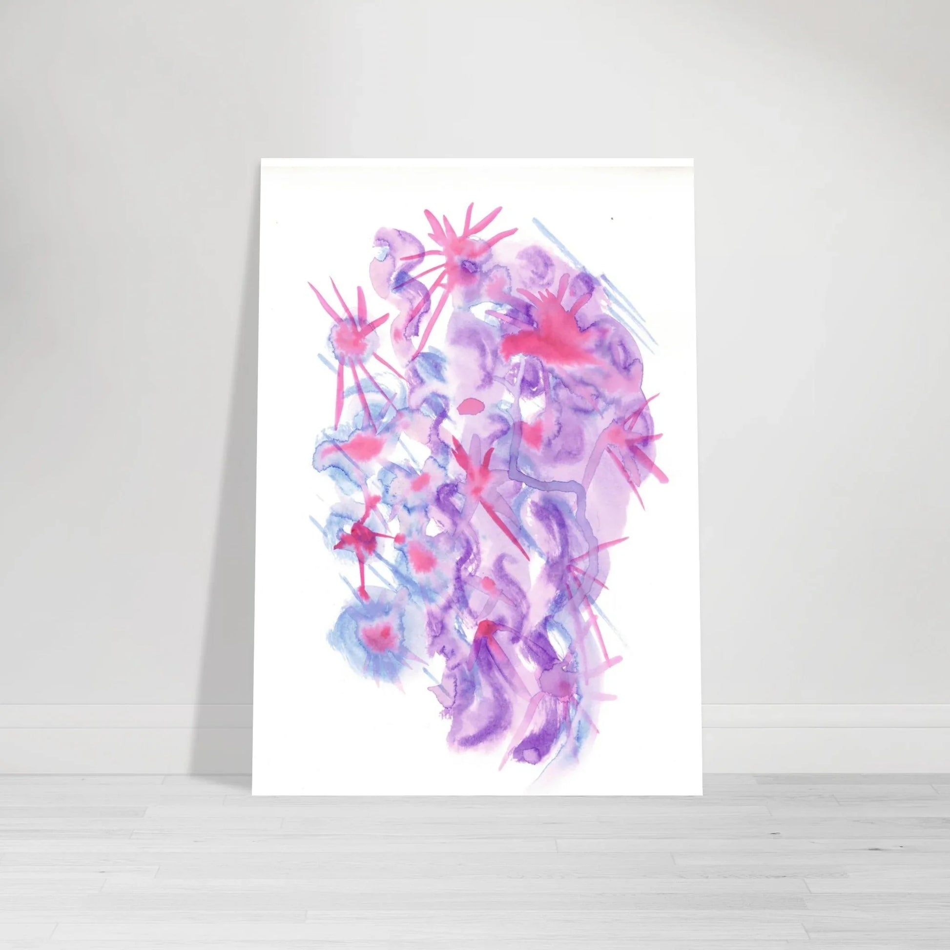 Premium Matte Paper Poster Aquarelle Originale RDJ3-16 - Laure Leprince - Artiste Peintre